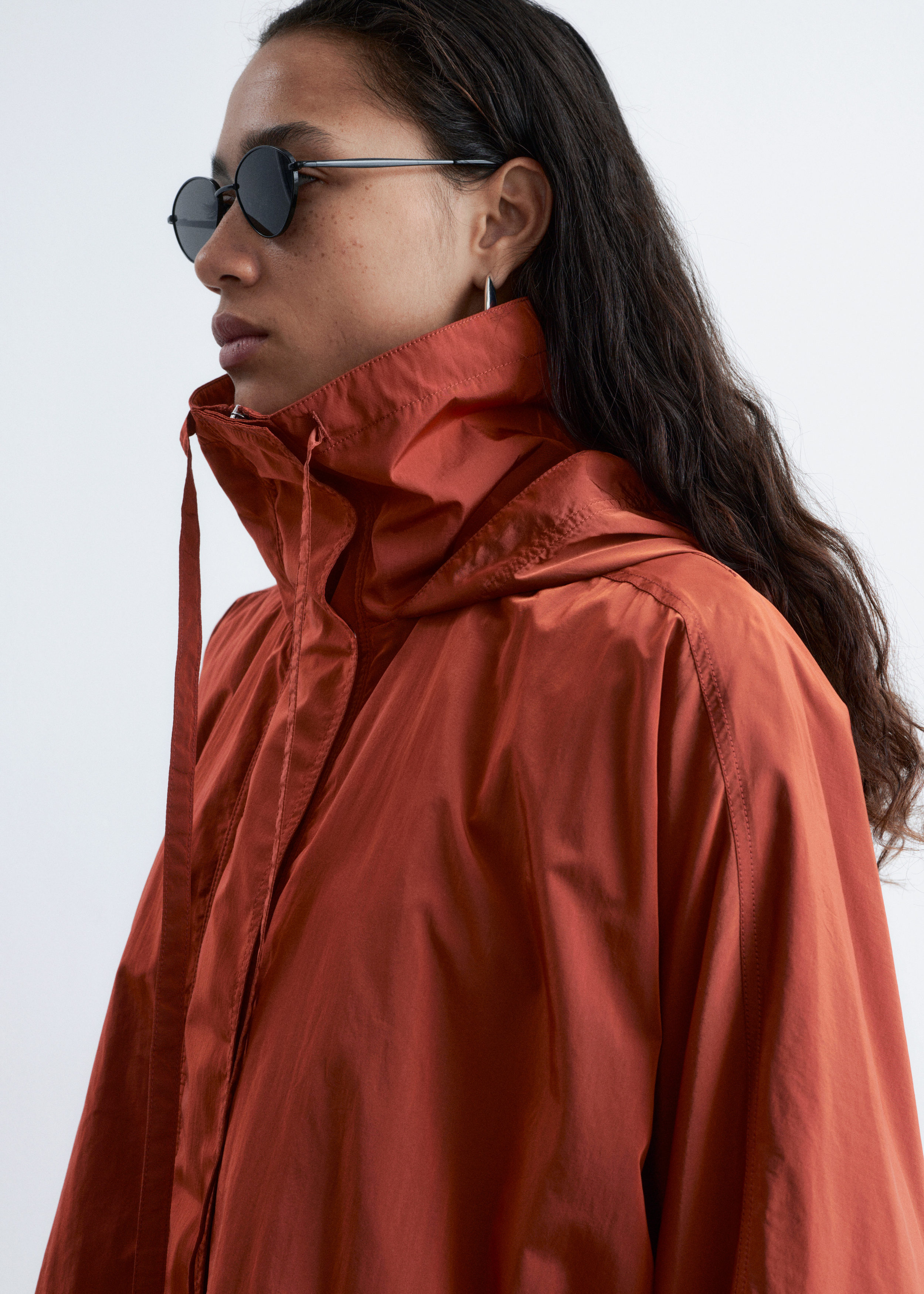 & Other Stories TECHNICAL NYLON HOODED PARKA