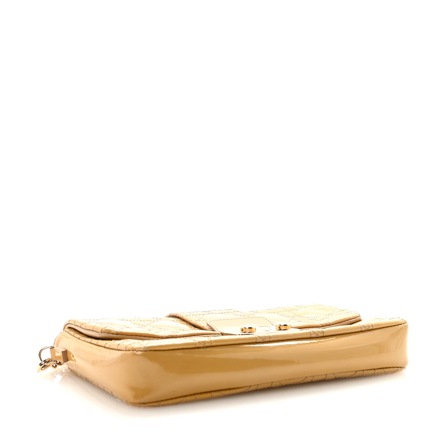 Patent Cannage Miss Dior Promenade Pouch Yellow - Top Club