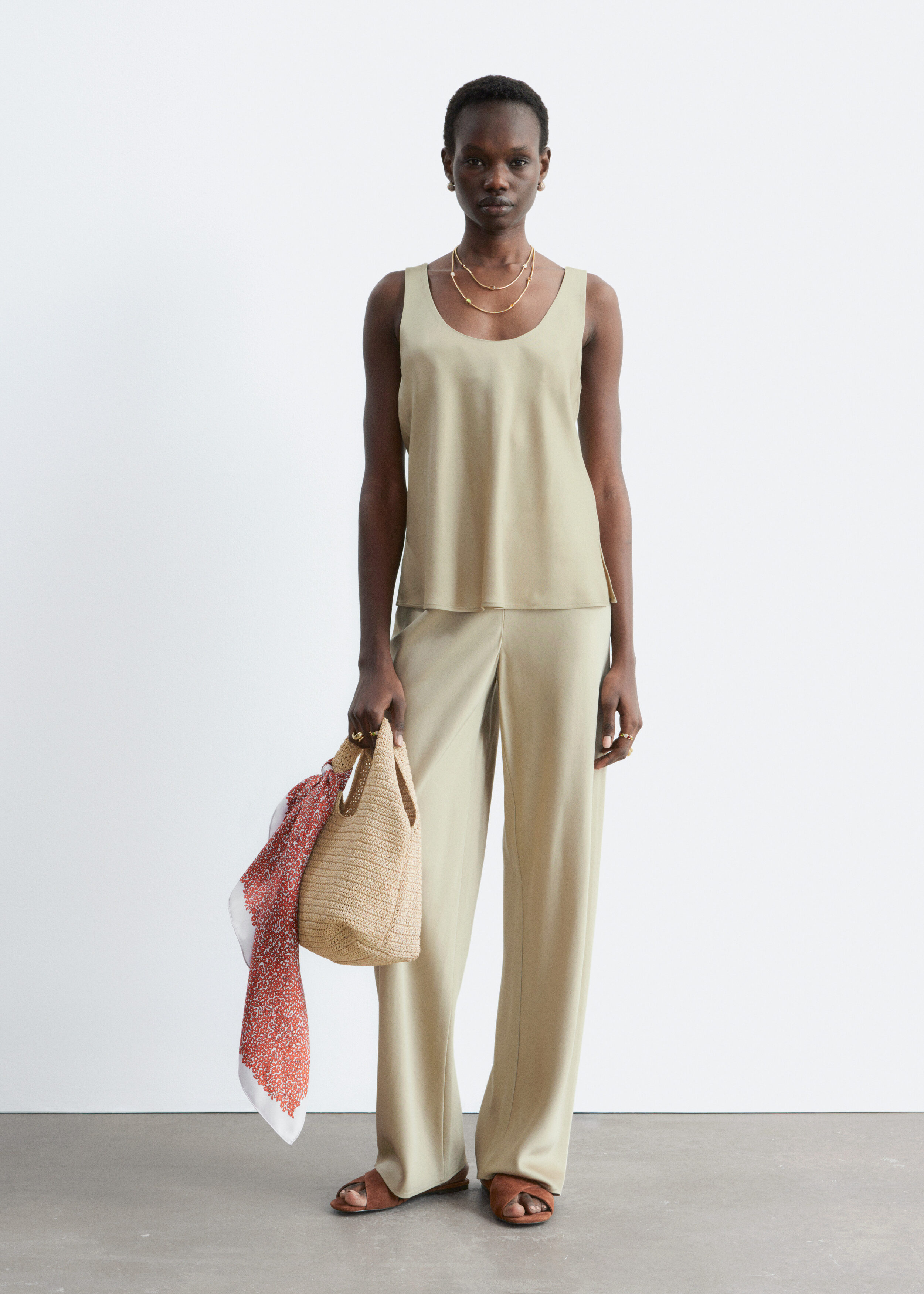 & Other Stories DRAWSTRING TWILL TROUSERS