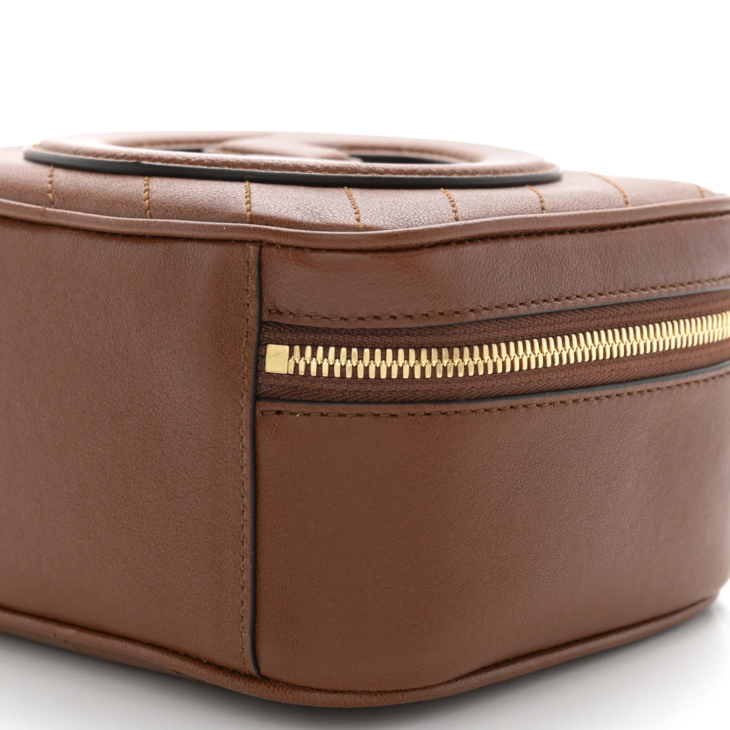 Sakai Be Green Calfskin Diagonal Stitched Blondie Top Handle Bag Cuir - Top Club