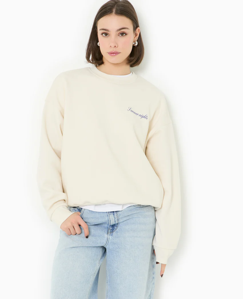 Pimkie Sweat col rond avec print poitrine et dos