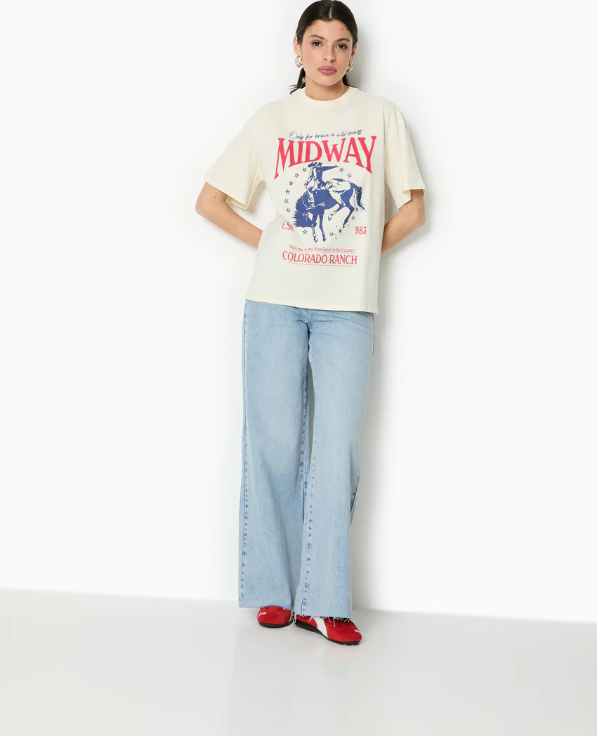 Pimkie T-shirt oversize avec print devant
