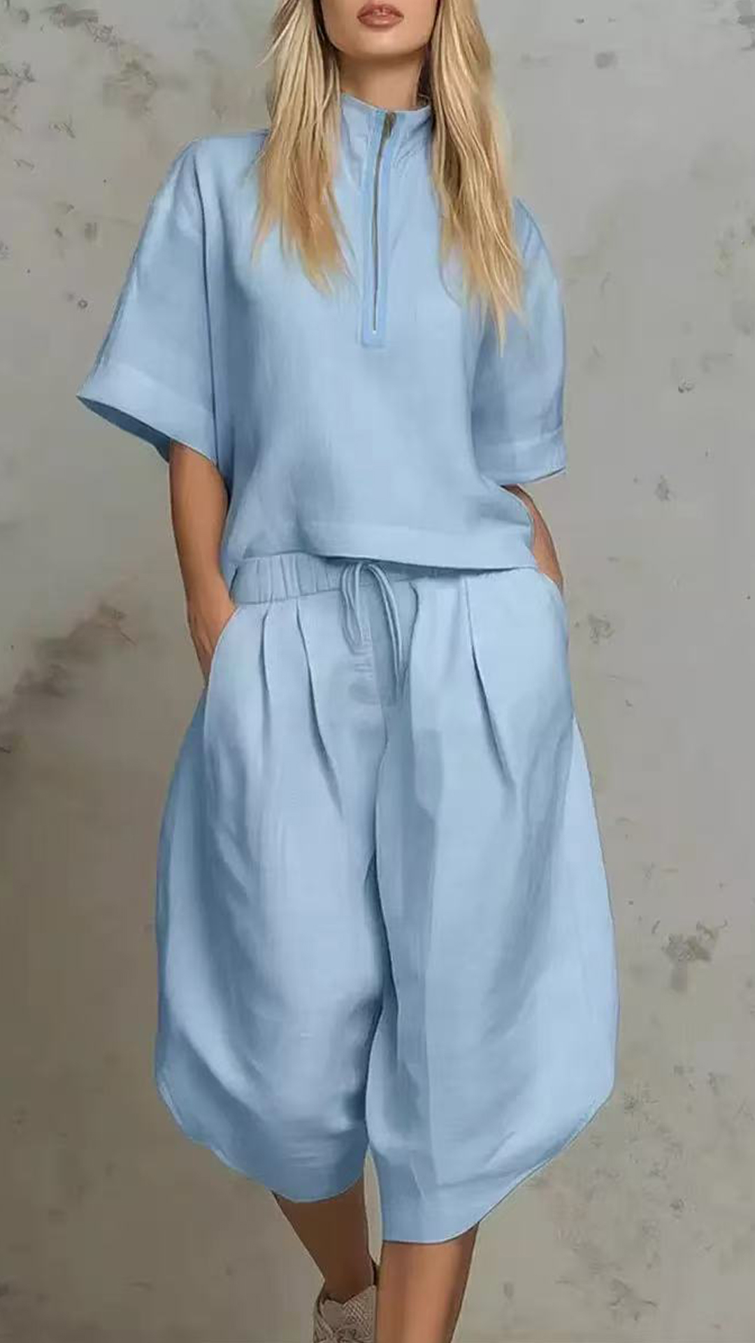 Summer 2026 Outdoor Hiking Outfit: Cotton-Linen Set in 
