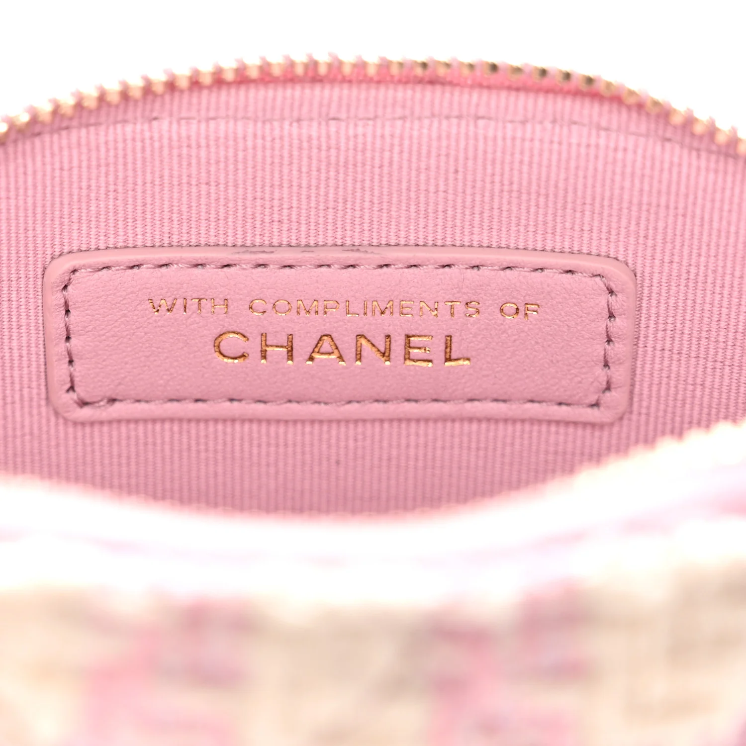 Tweed Quilted Mini Clutch With Chain Pink - Top Club