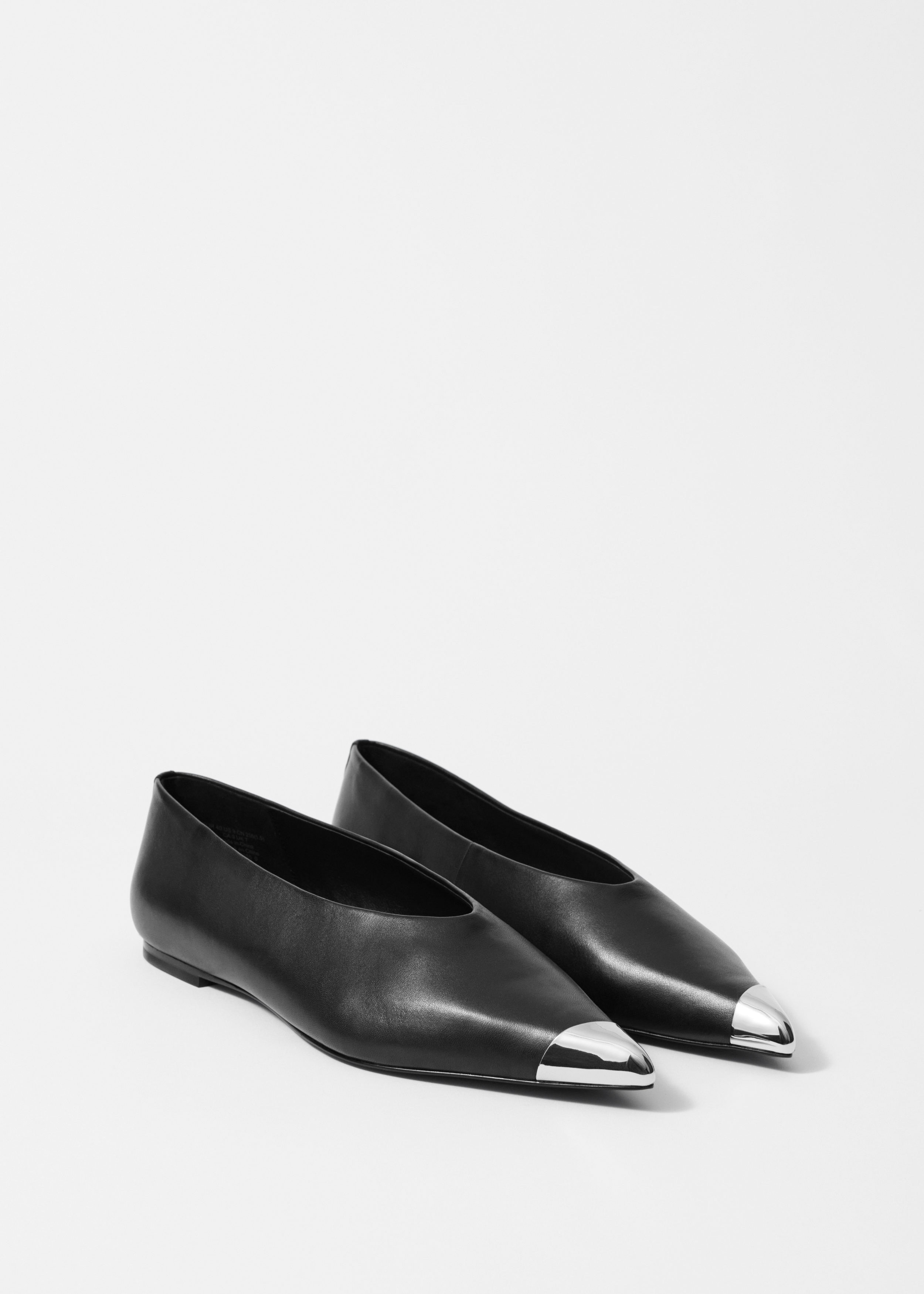 & Other Stories SILVER-CAP BALLERINA FLATS