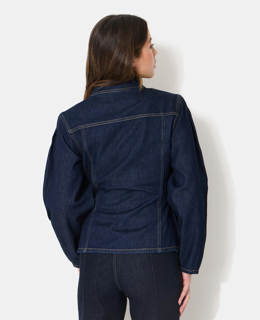 Pimkie Veste en jean cintrée avec manches ballons