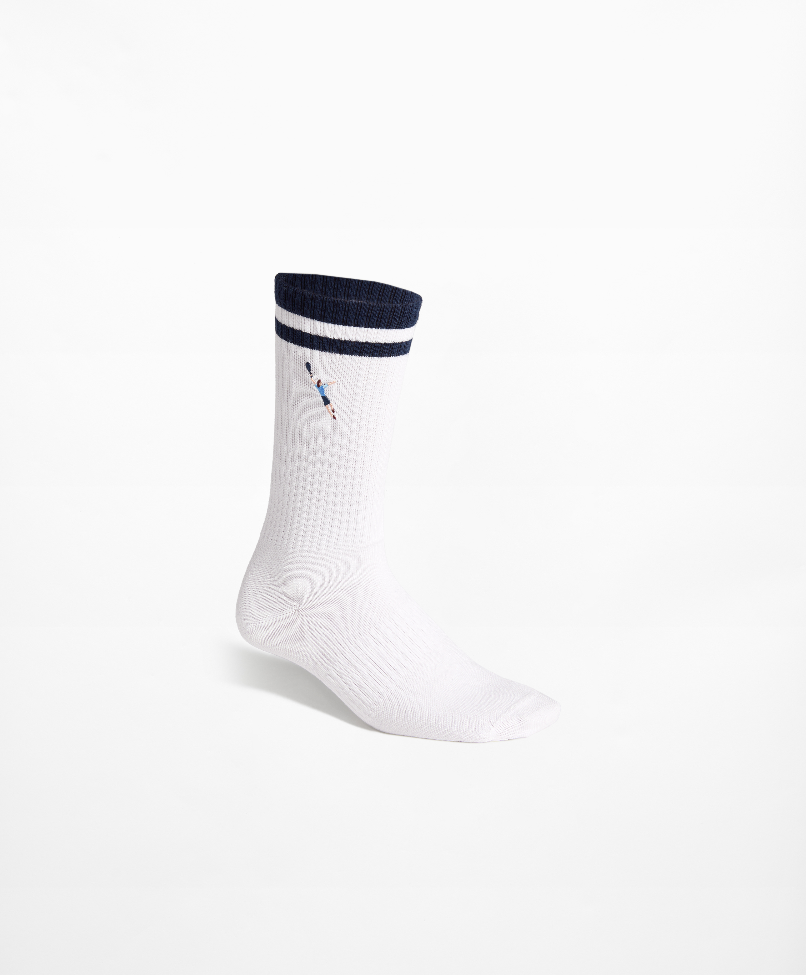 OYSHO Stripe tennis player classic sports socks in a rib cotton blend