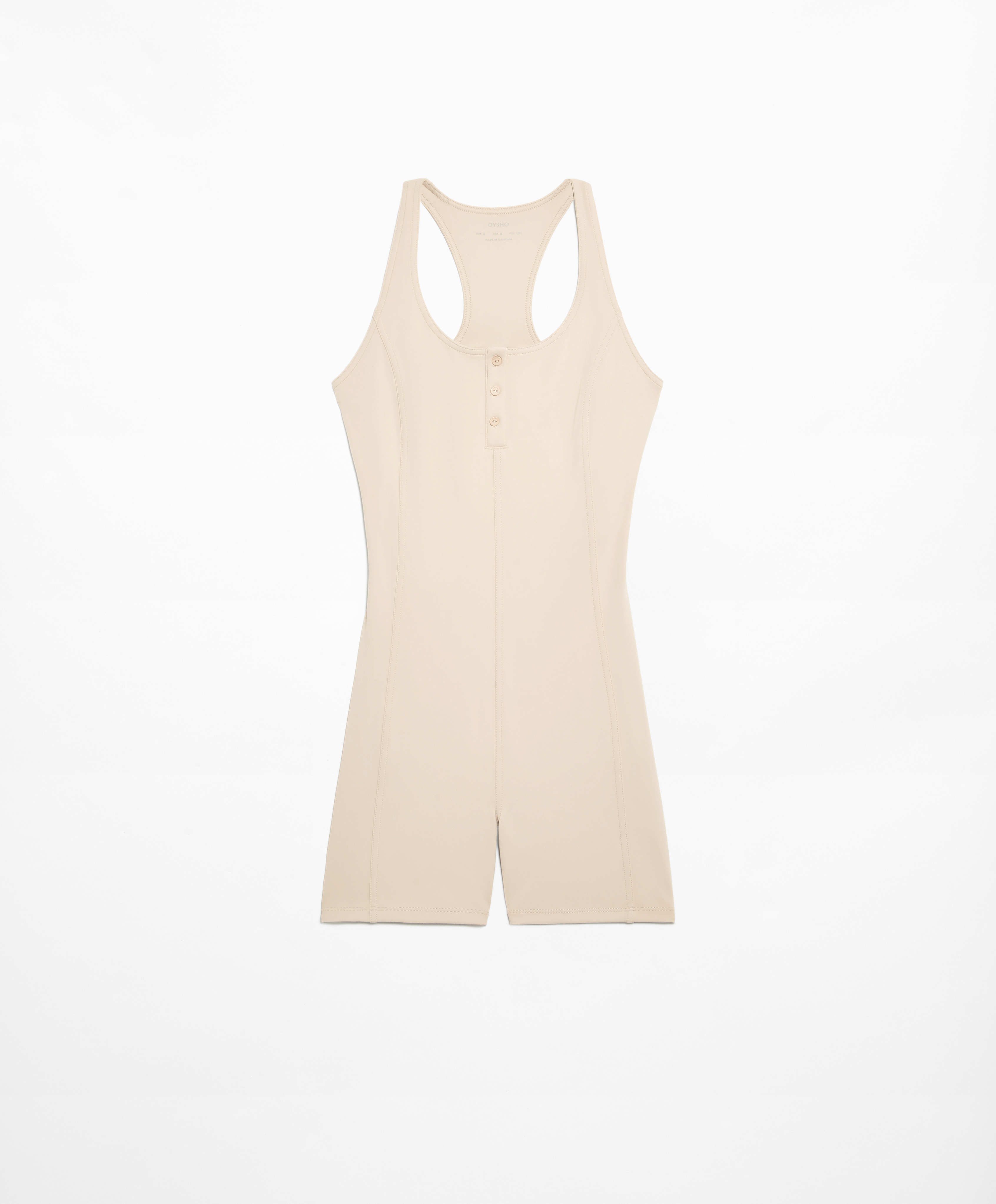 OYSHO Comfortlux open back short jumpsuit