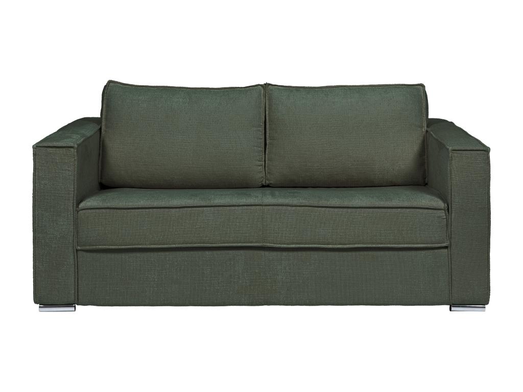 Sofá cama verde de 4 plazas de apertura rápida de Joliven texturizada- Cama de 160 cm- Colchón de 18 cm