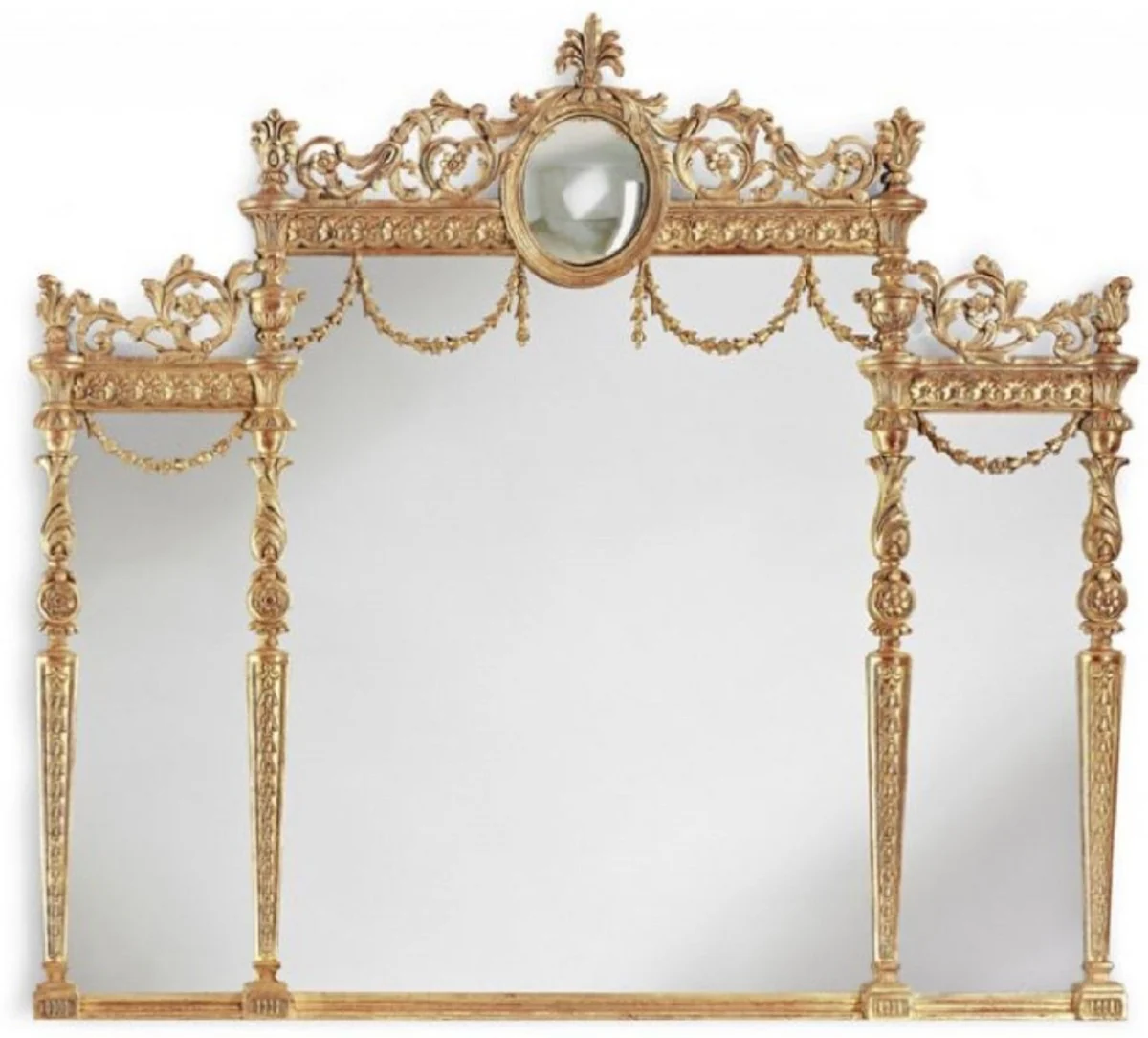Luxury Baroque Mirror Gold - Italian Baroque Style Wall Mirror - Luxury Furniture in Baroque Style - Magnificent Baroque Furniture - Luxury Quality - Made in Italy