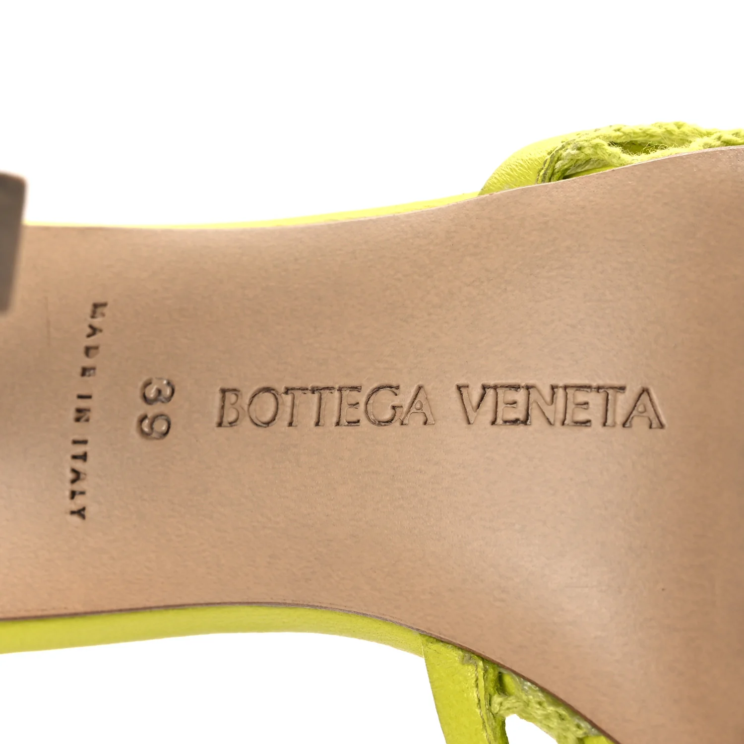 Mesh Nappa Stretch Ankle Tie Sandals 39 Kiwi - Top Club