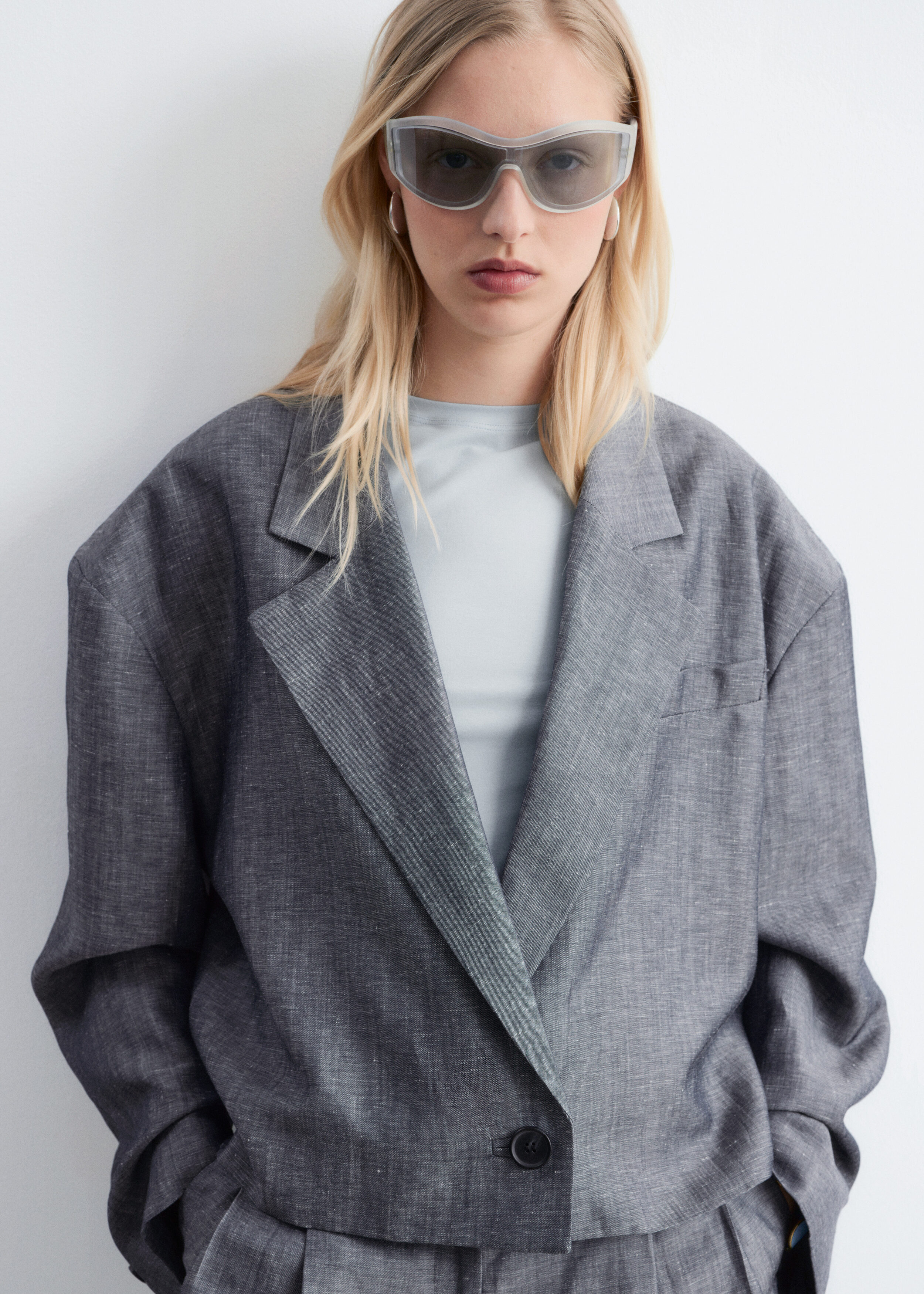 & Other Stories CROPPED OVERSIZED BLAZER