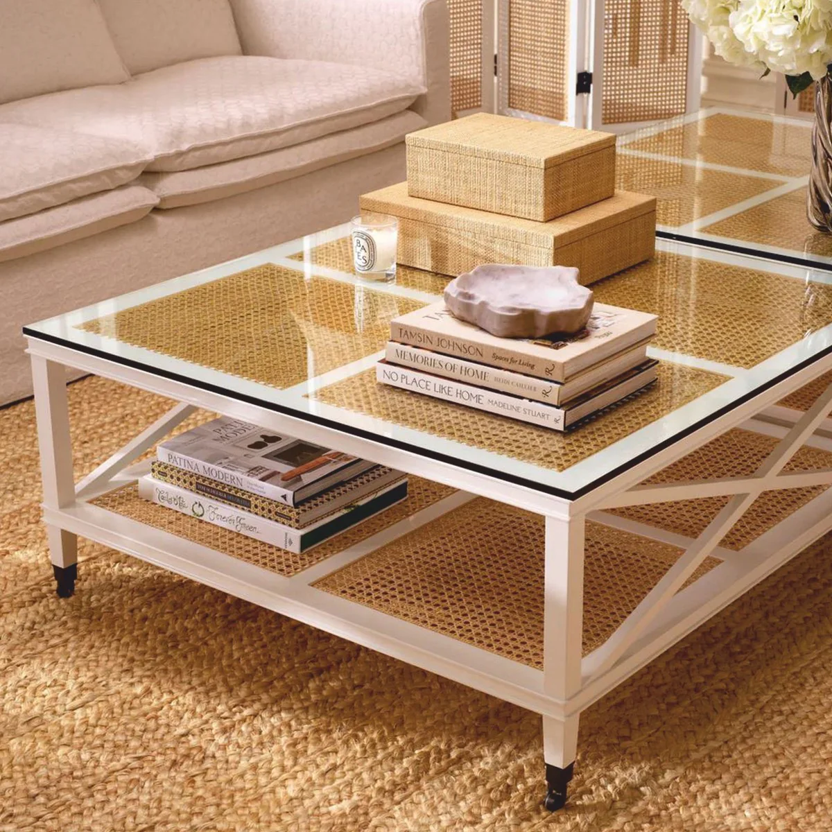 Luxury storage box natural colors 28 cm - luxury accessories