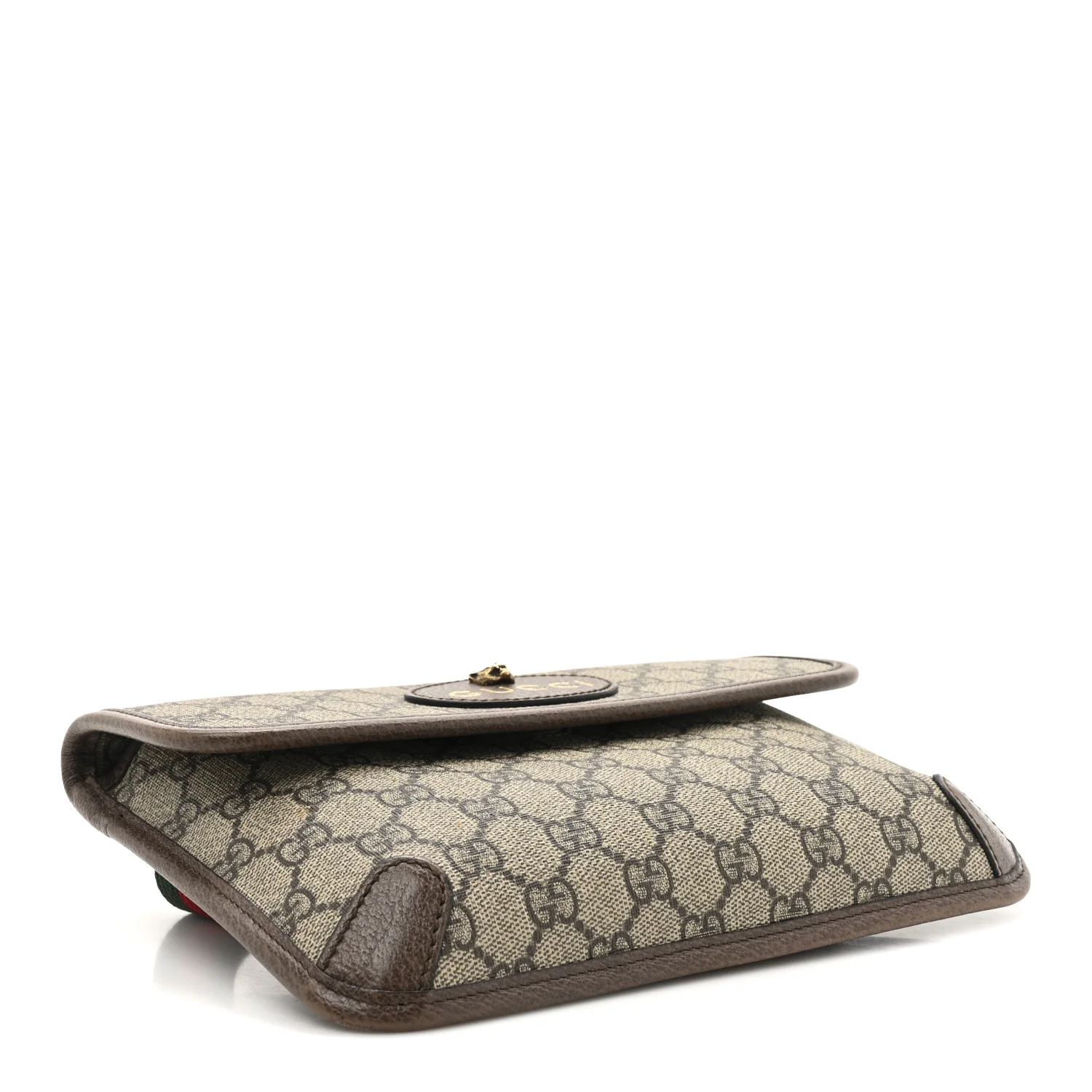 GG Supreme Monogram Neo Vintage Web Belt Bag Brown - Top Club