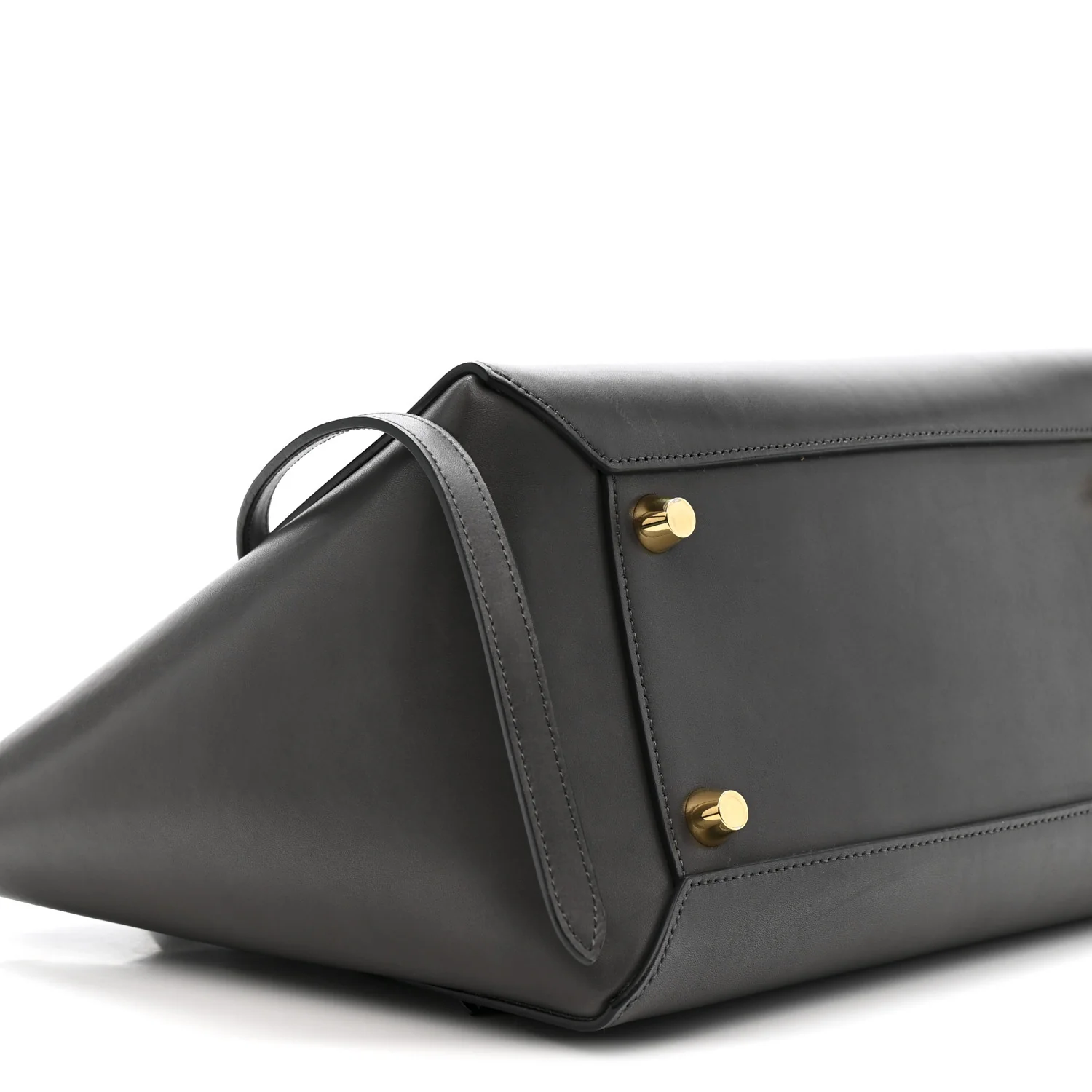 Smooth Calfskin Mini Belt Bag Grey - Top Club