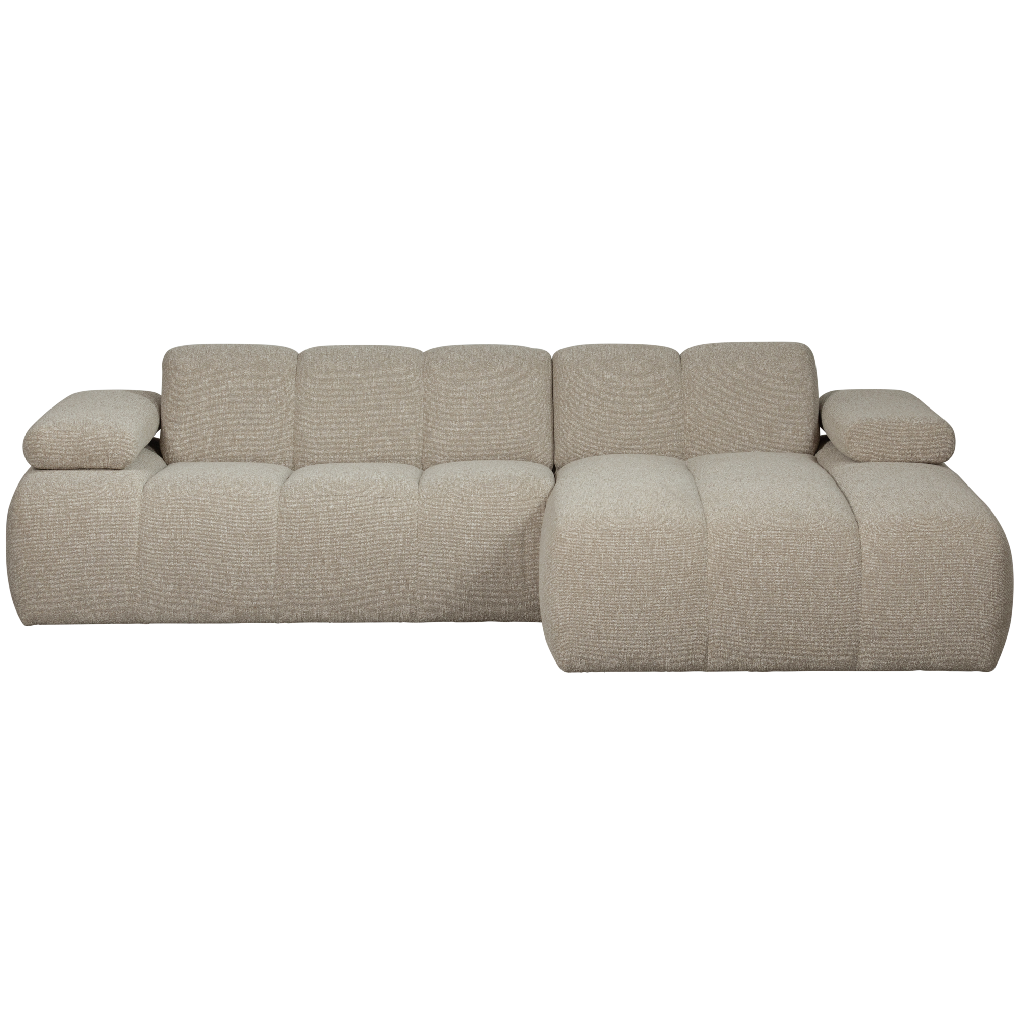 Mojo chaise longue bank rechts boucle beige melange
