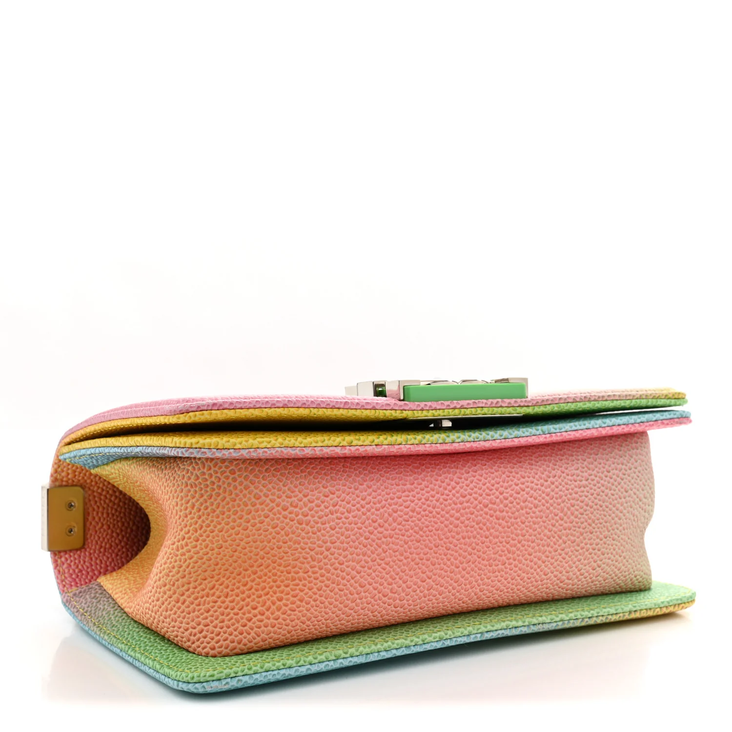 Caviar Quilted Small Cuba Rainbow Boy Flap  Multicolor - Top Club