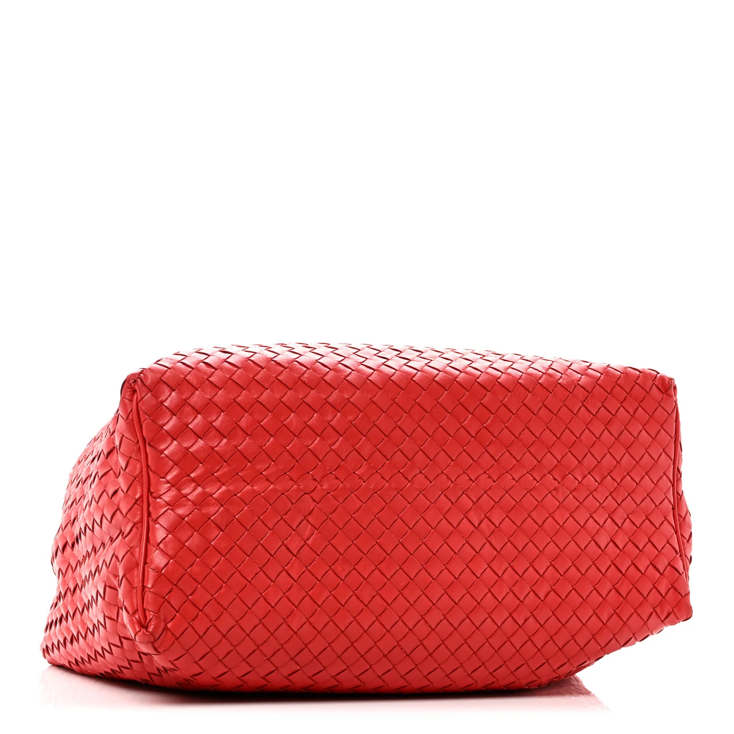 Nappa Intrecciato Large Hobo Red - Top Club