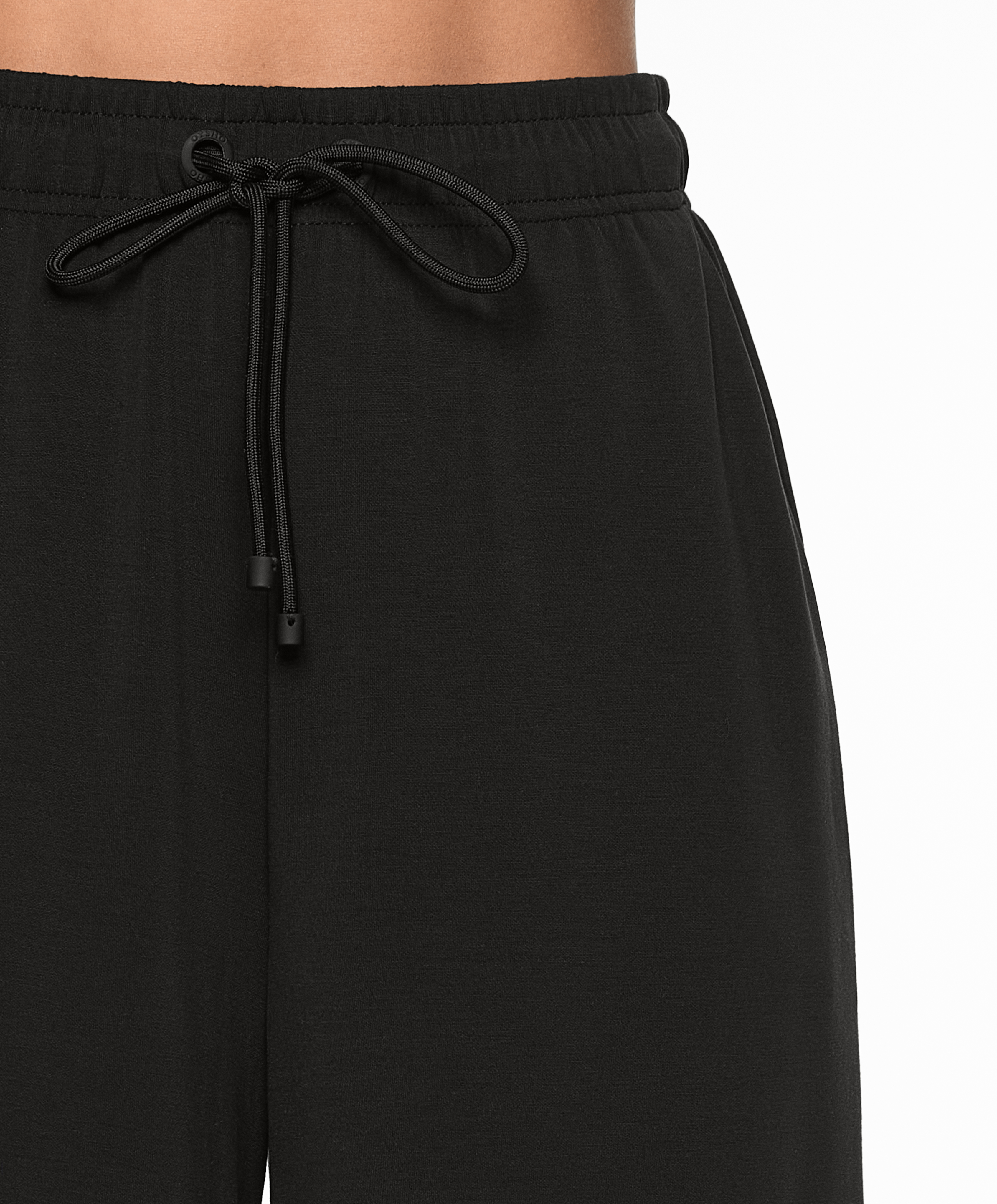 OYSHO Soft-touch wide-leg crop trousers with modal