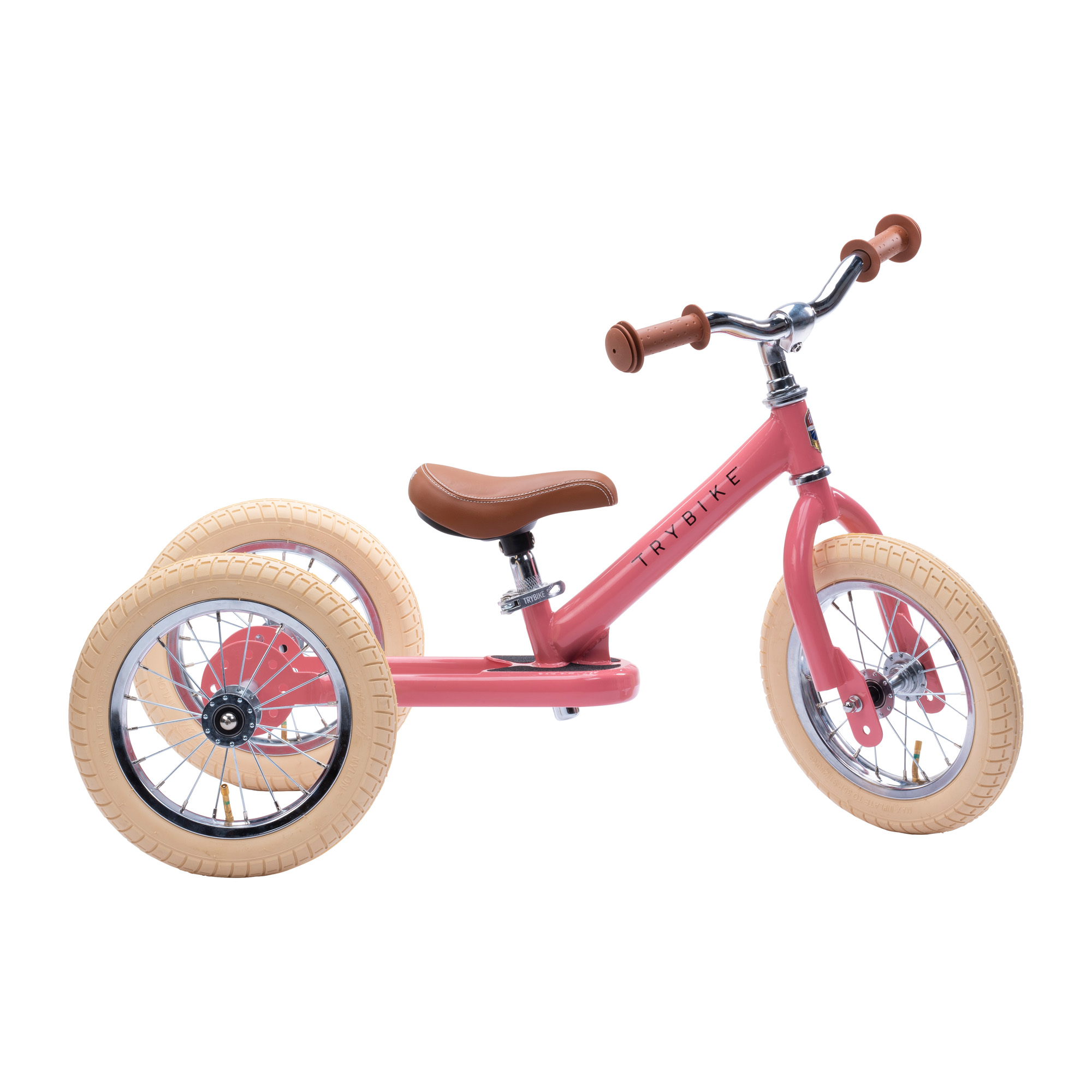 2-in-1-loopfiets Trybike set pink