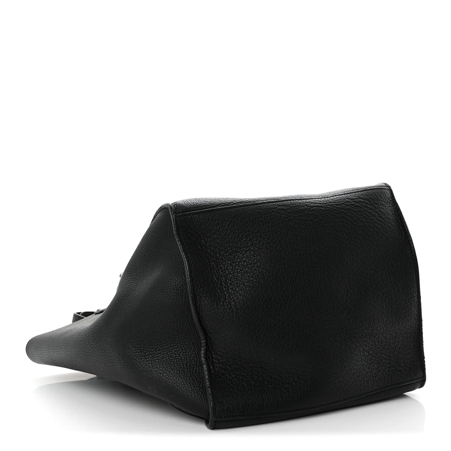 Supple Grained Calfskin Small Big Bag Black - Top Club