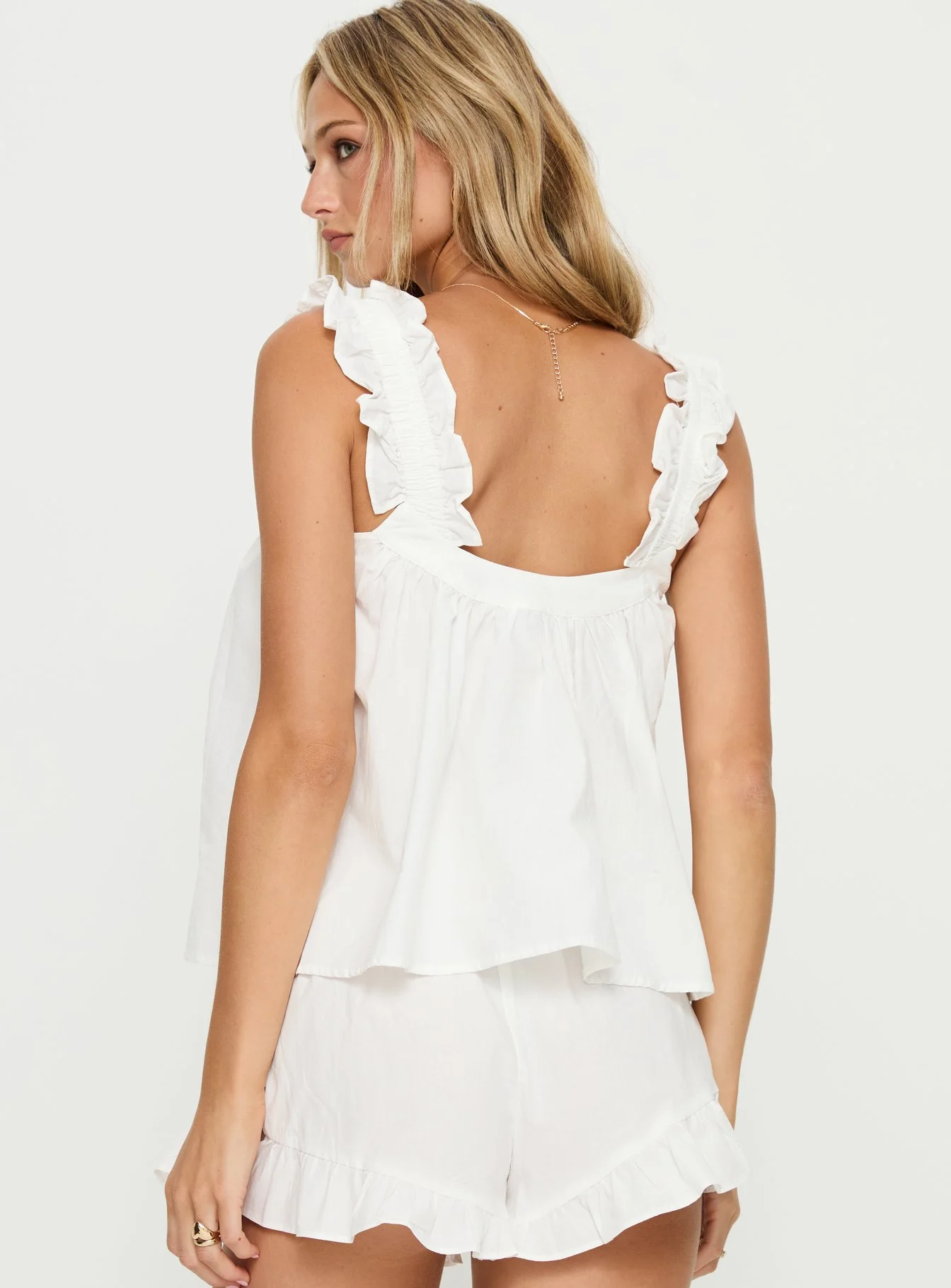 Sweetest Dreams Sleep Frill Top Cream