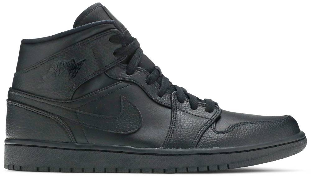 Air Jordan 1 Mid  Triple Black  554724-091 - Sneaker Replica Workshop