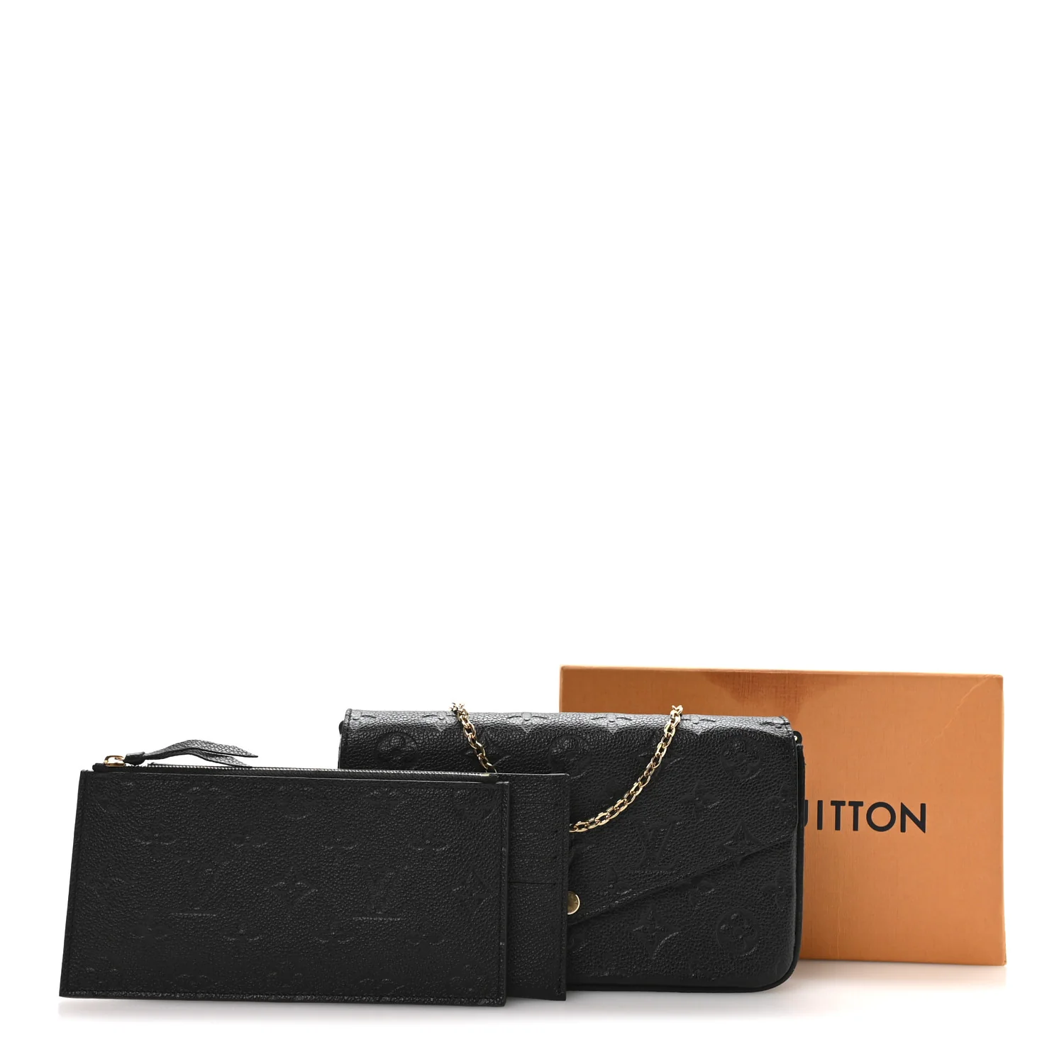 Empreinte Pochette Felicie Chain Wallet Black - Top Club