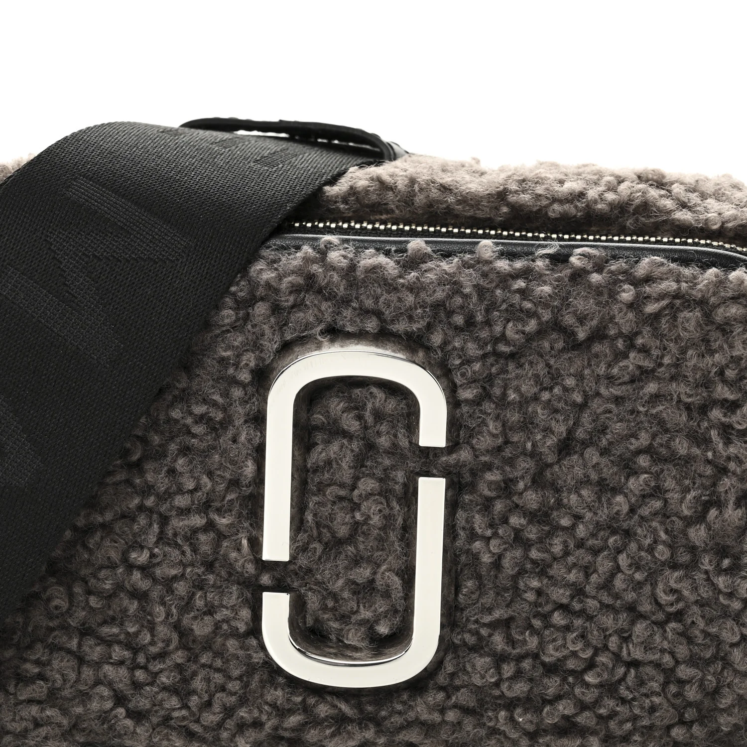 Shearling Snapshot The Teddy Camera Bag Grey - Top Club