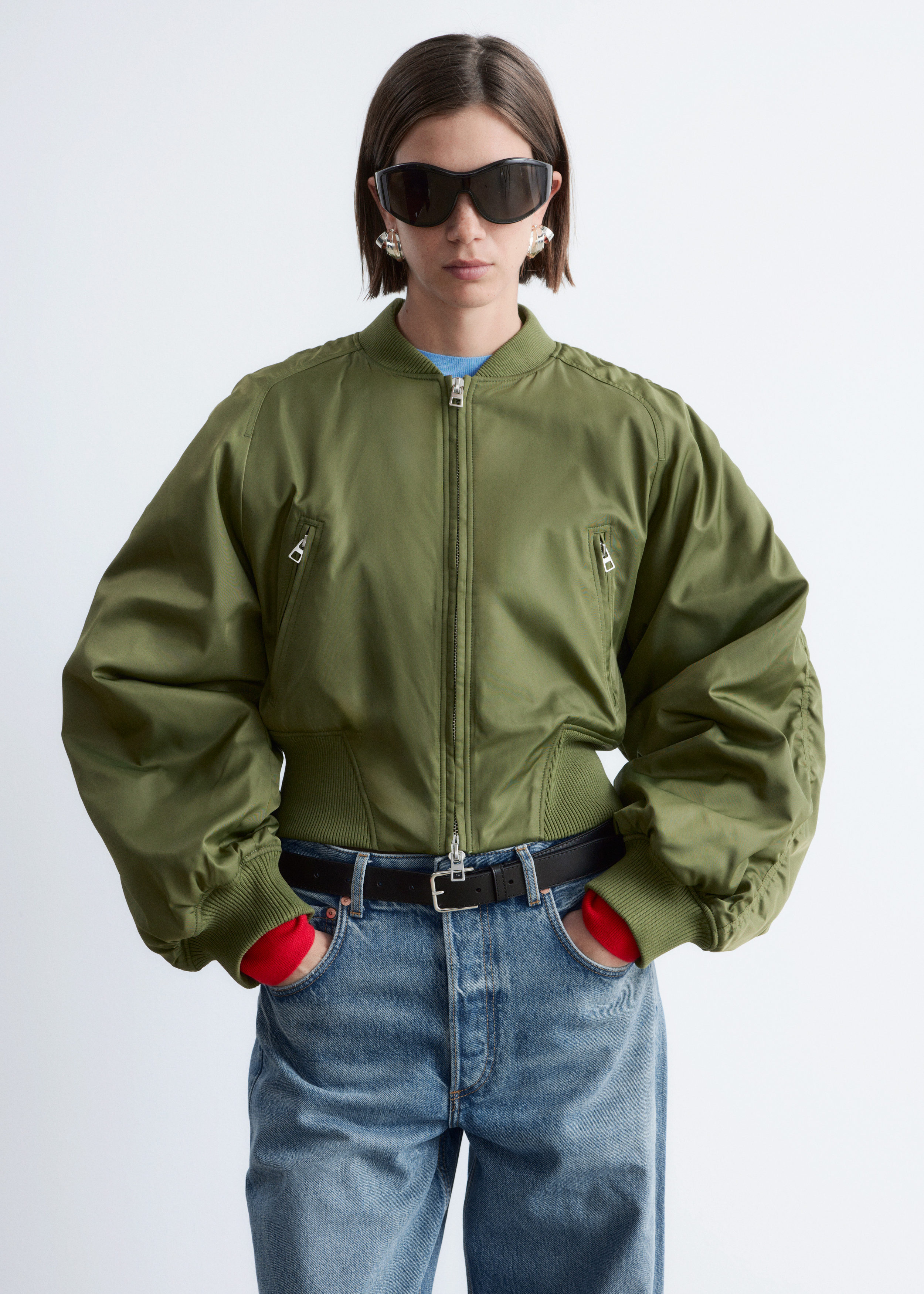 & Other Stories CROPPED BOMBER JACKET