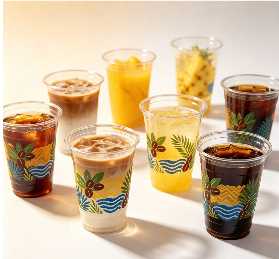 PET/PLA Clear Cups