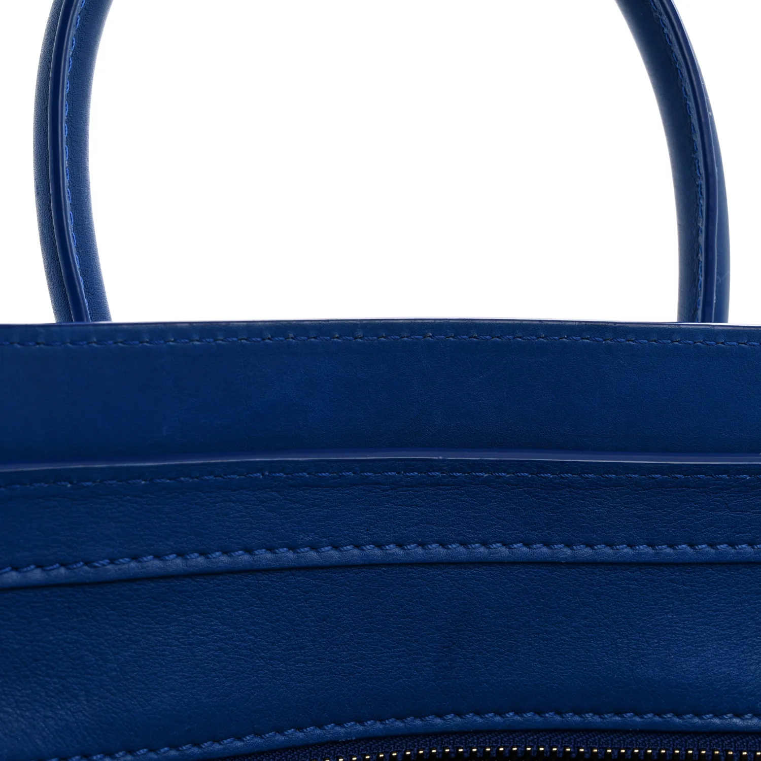 Smooth Calfskin Micro Luggage Royal Blue - Top Club