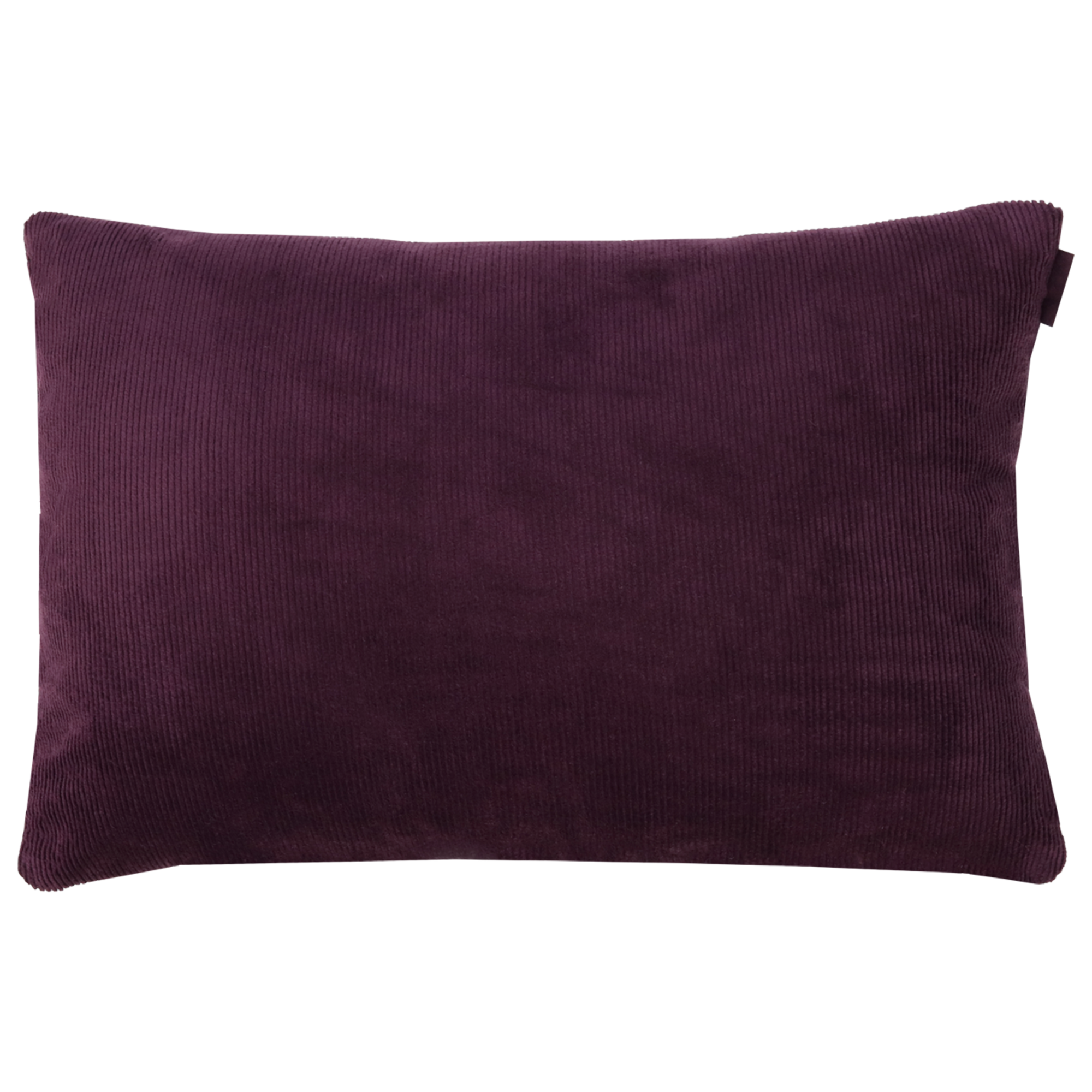 Sierkussen corduroy aubergine 56x38 cm