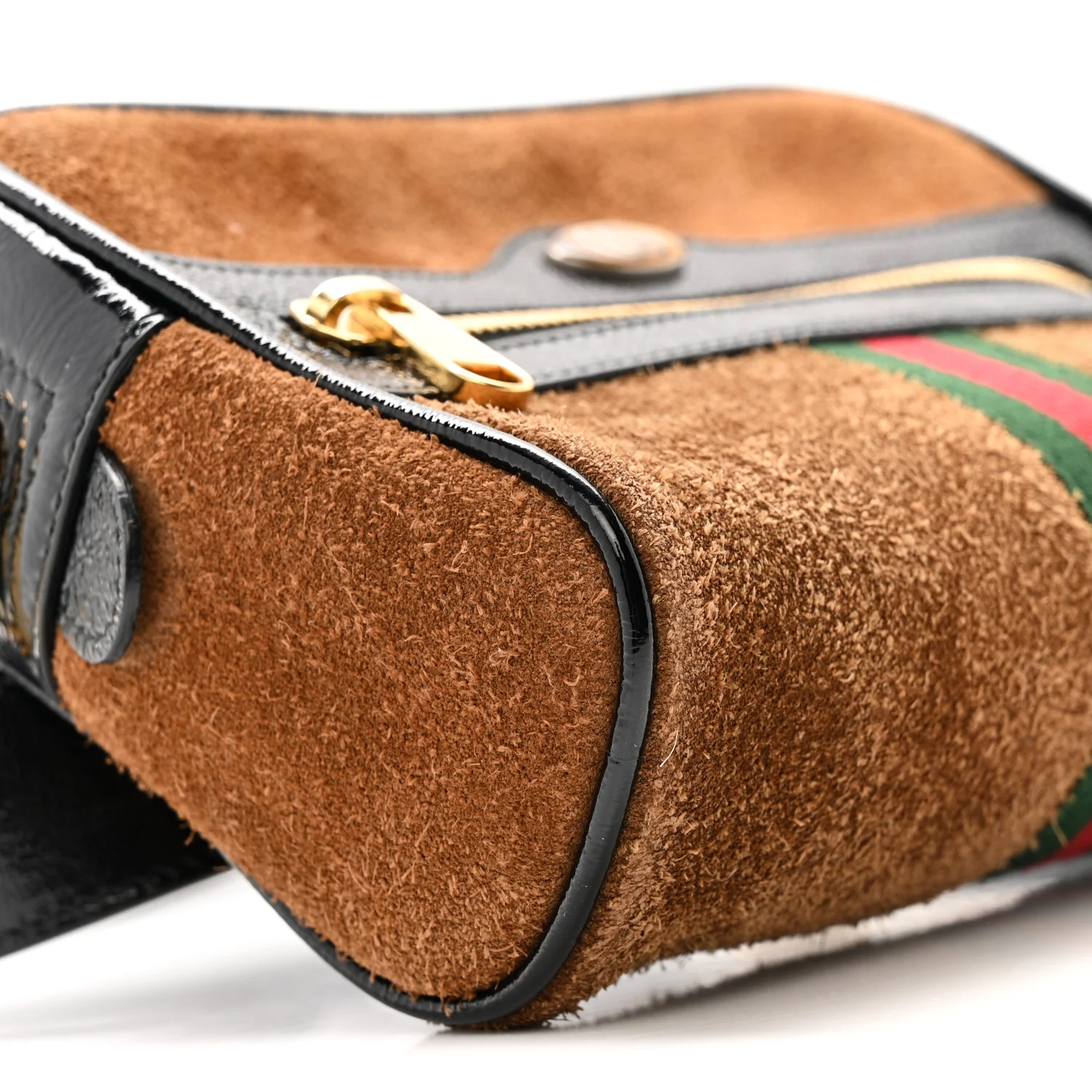 Suede Small Ophidia Belt Bag 85 34 Brown - Top Club