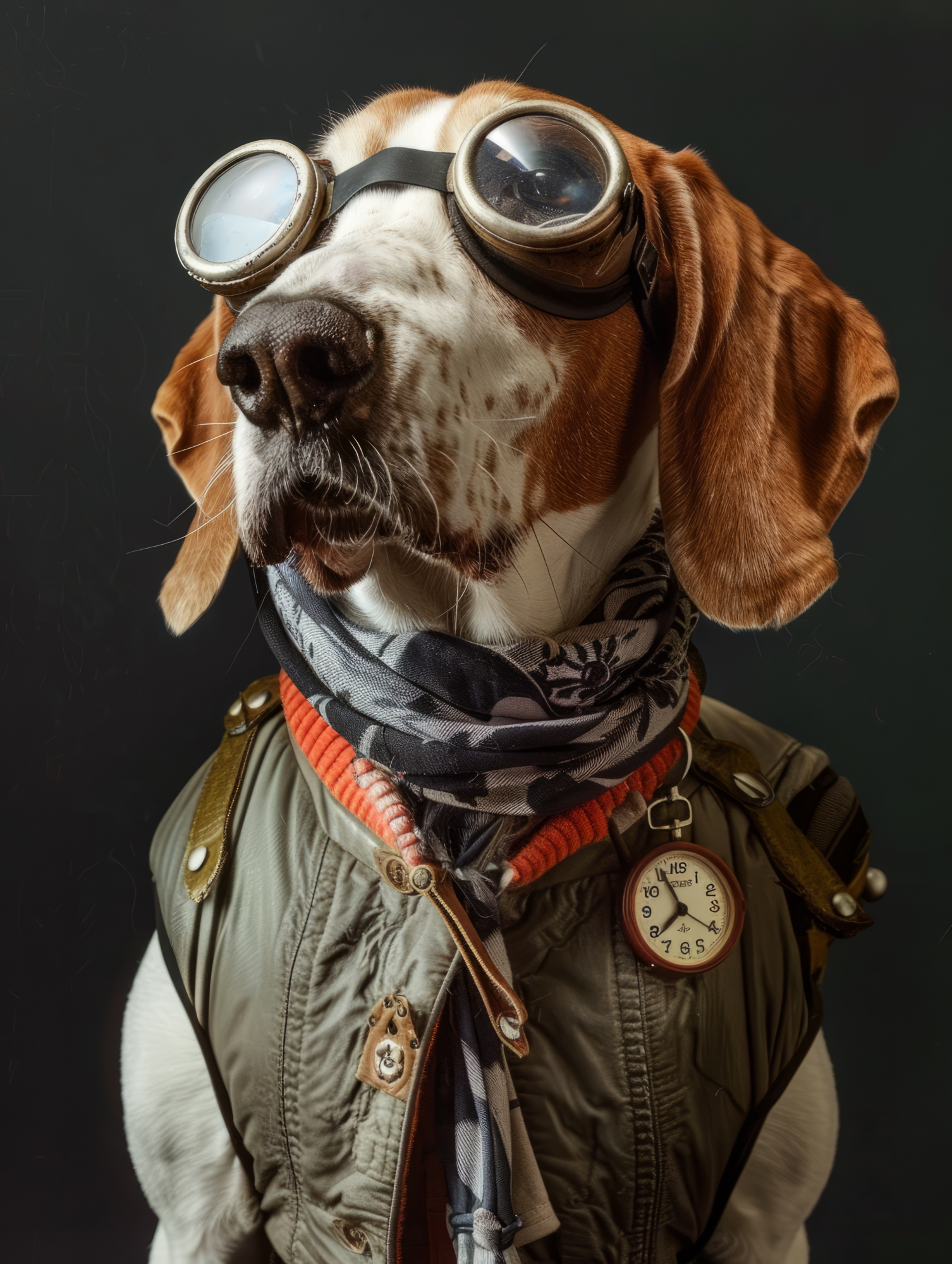 Canvas schilderij van een Bluetick Coonhound 80x120 cm