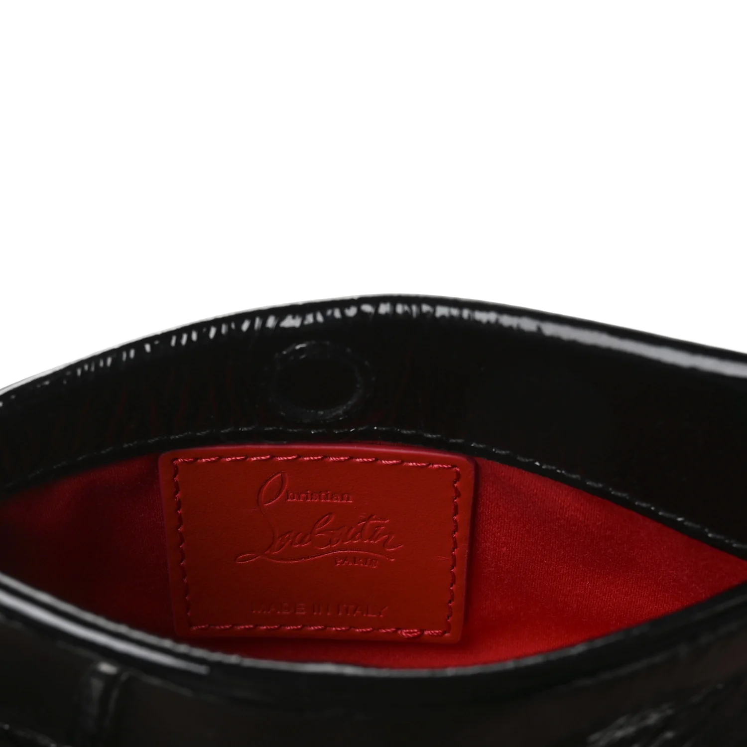 Patent Vog Small Loubitwist Clutch Black - Top Club