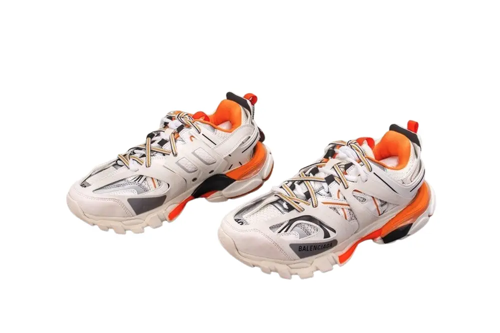 Balenciaga Sneaker Tess.s.Gomma MAILLE BLACK Grey Orange Replica - Sneaker Replica Workshop