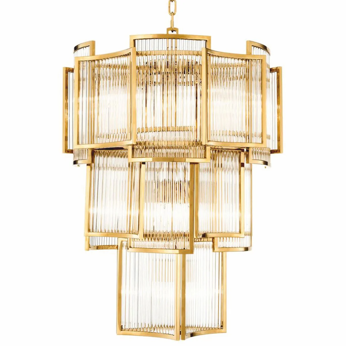 Luxury chandelier gold Ø 58 x H. 84 cm - Hotel & Restaurant chandelier
