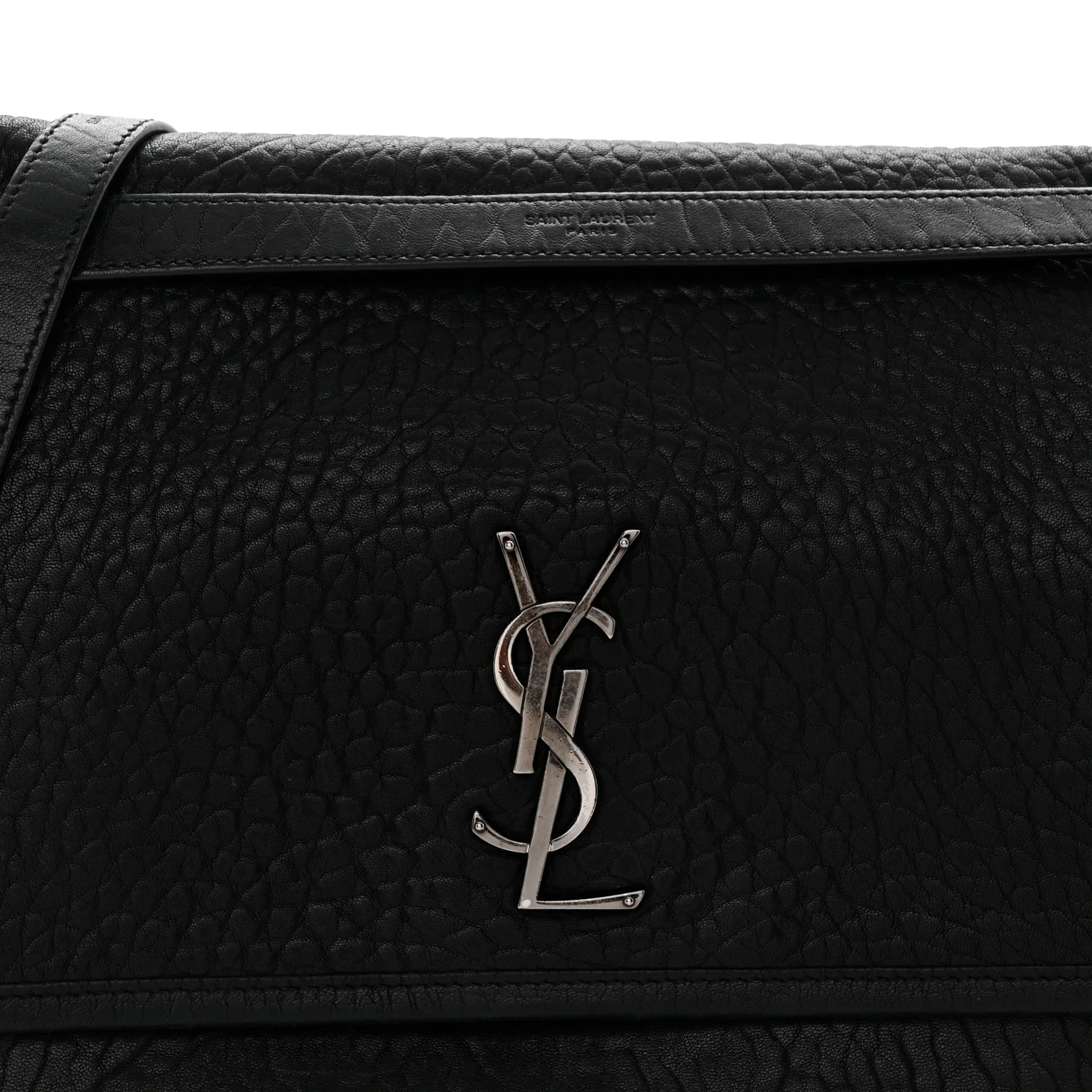 Grained Lambskin Monogram Large Niki Chain Satchel Black - Top Club
