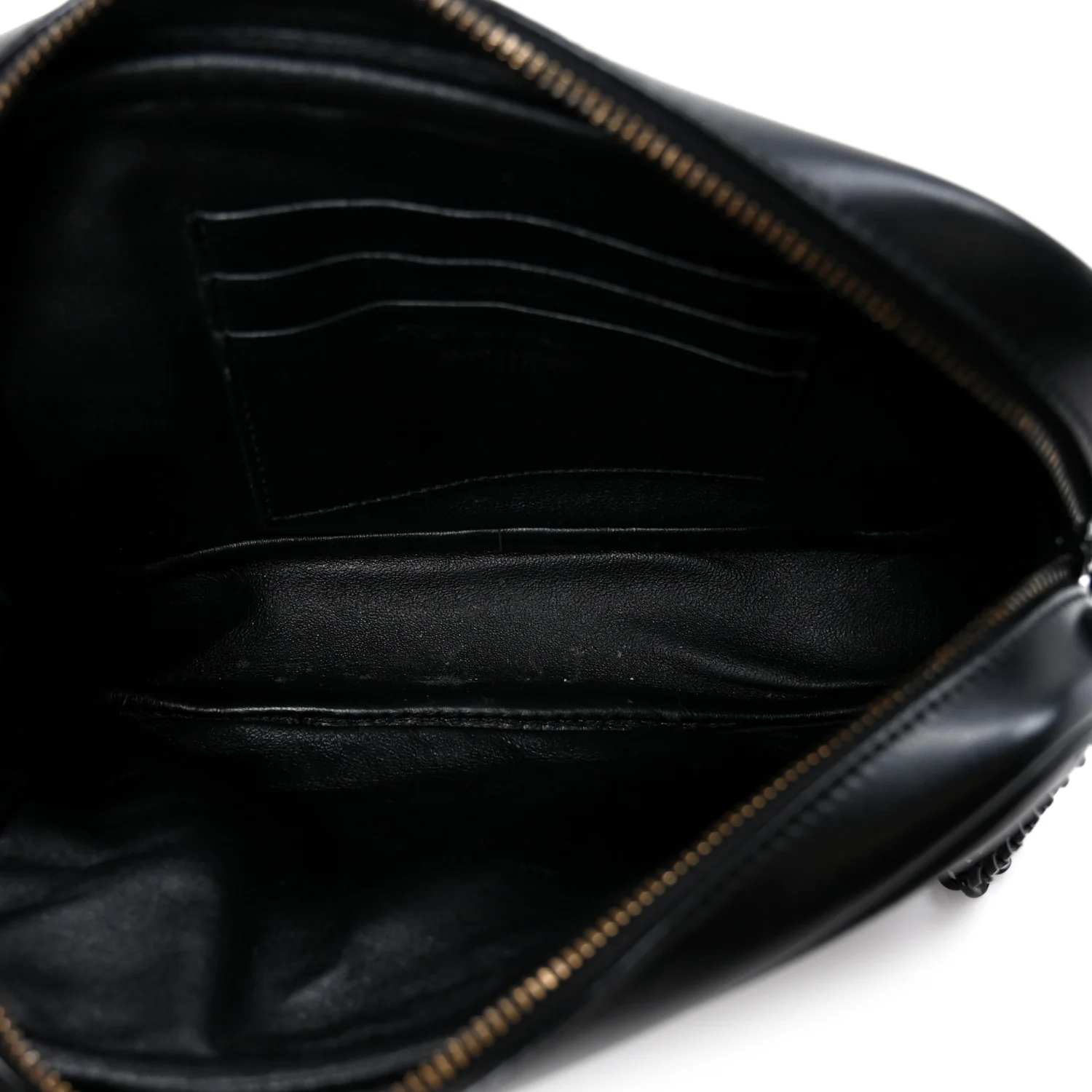 Calfskin Matelasse Monochrome Monogram Mini Lou Camera Bag Black - Top Club