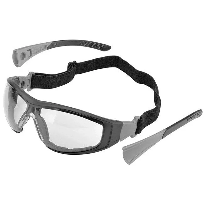 Delta Plus Go-Specs II Safety Glasses/Goggles Black Frame Foam Seal Clear Anti-Fog Lens - Alvarez Pro Painting LLC