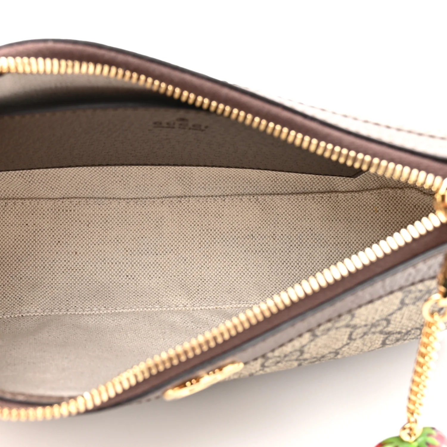 GG Supreme Monogram Textured Dollar Calfskin Web Small Ophidia GG Handbag Beige Ebony New Acero - Top Club
