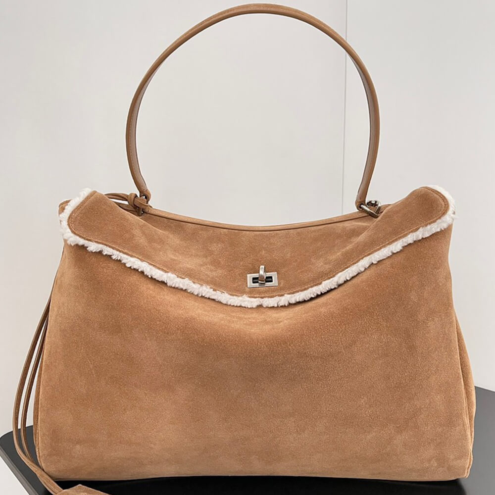 Balenciaga Rodeo Handbag Large Suede(HIGH-END GRADE)