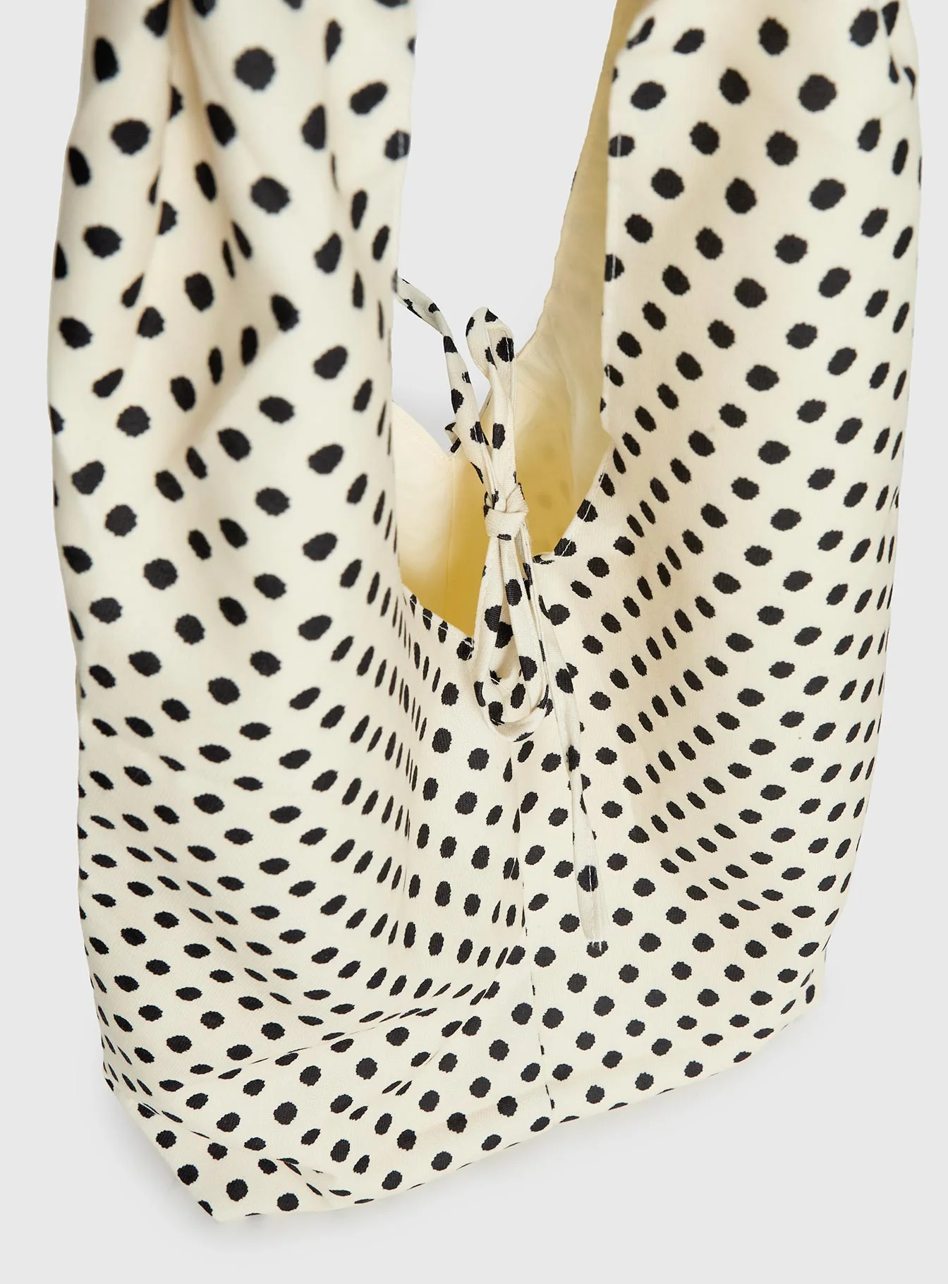 Sunday Sunrise Slouchy Bag White Polka Dot