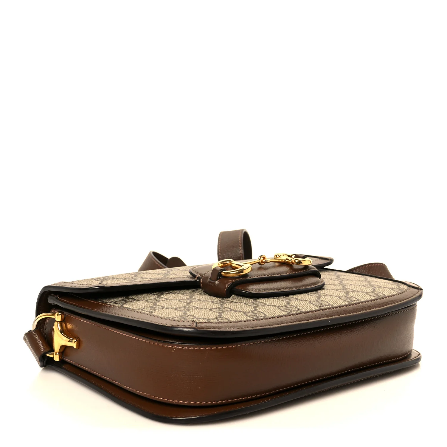 GG Supreme Monogram Horsebit 1955 Shoulder Bag Beige Brown Sugar - Top Club