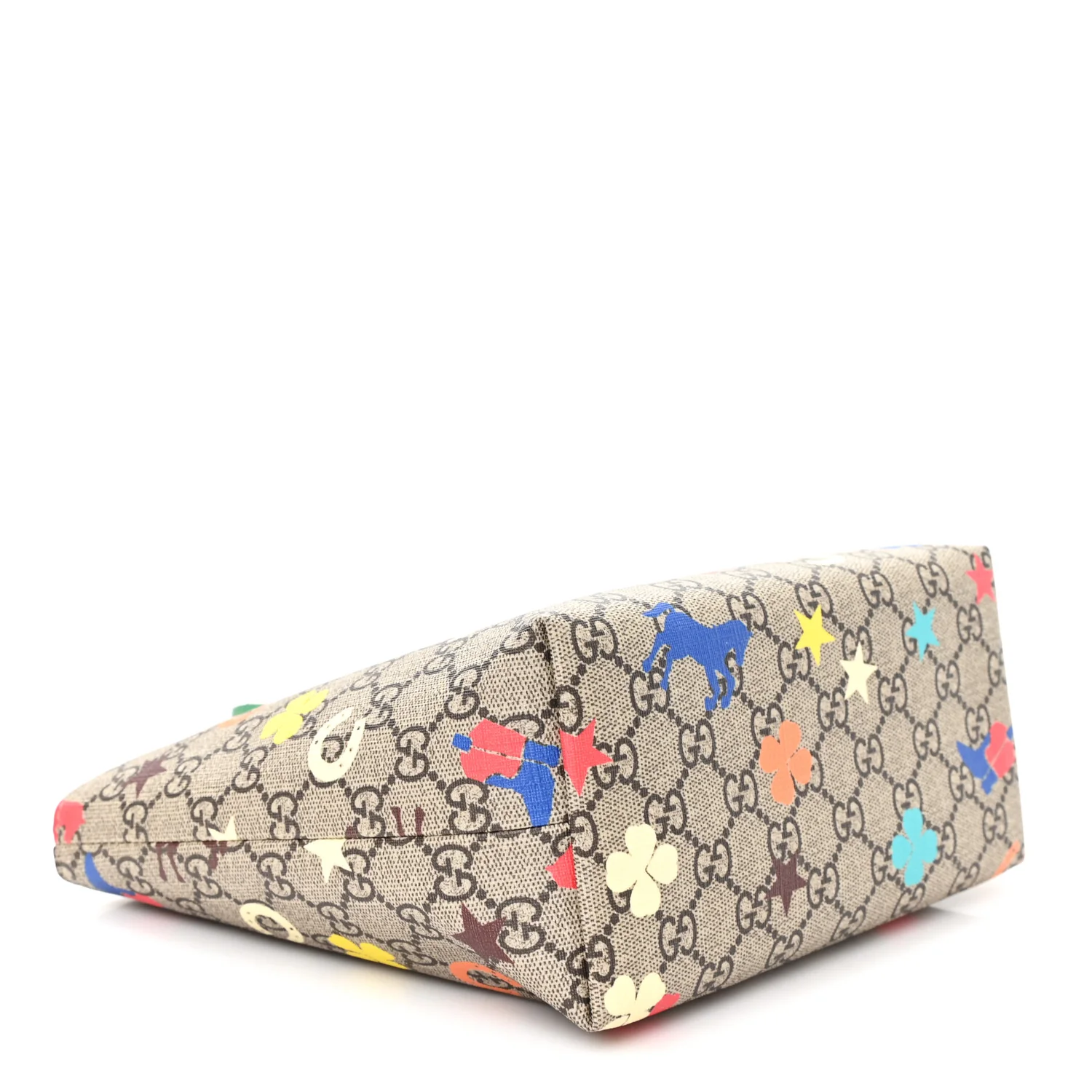 GG Supreme Monogram Ranch Childrens Tote Beige - Top Club