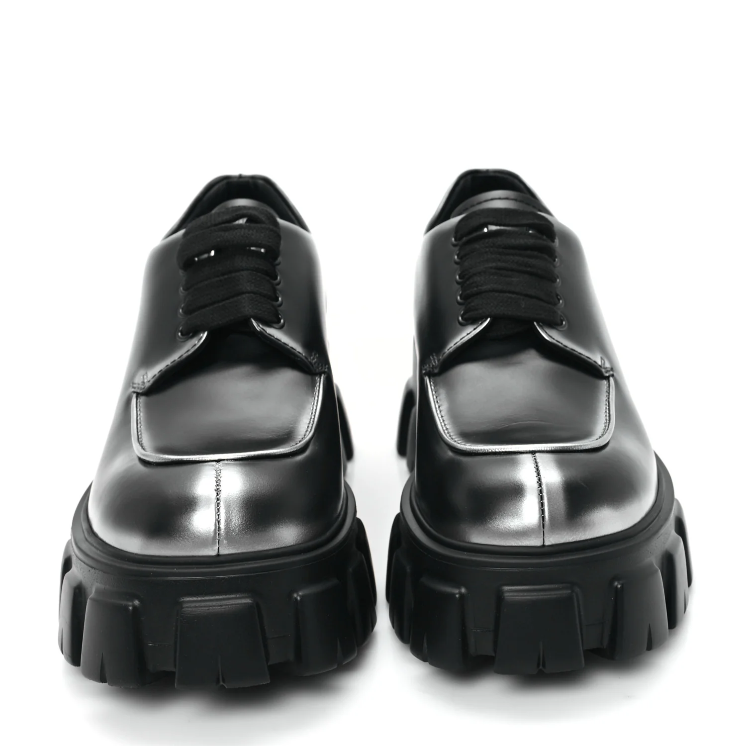 Spazzolato Rois Sfumato Monolith 55mm Derby Loafers 5.5 Black Argento - Top Club