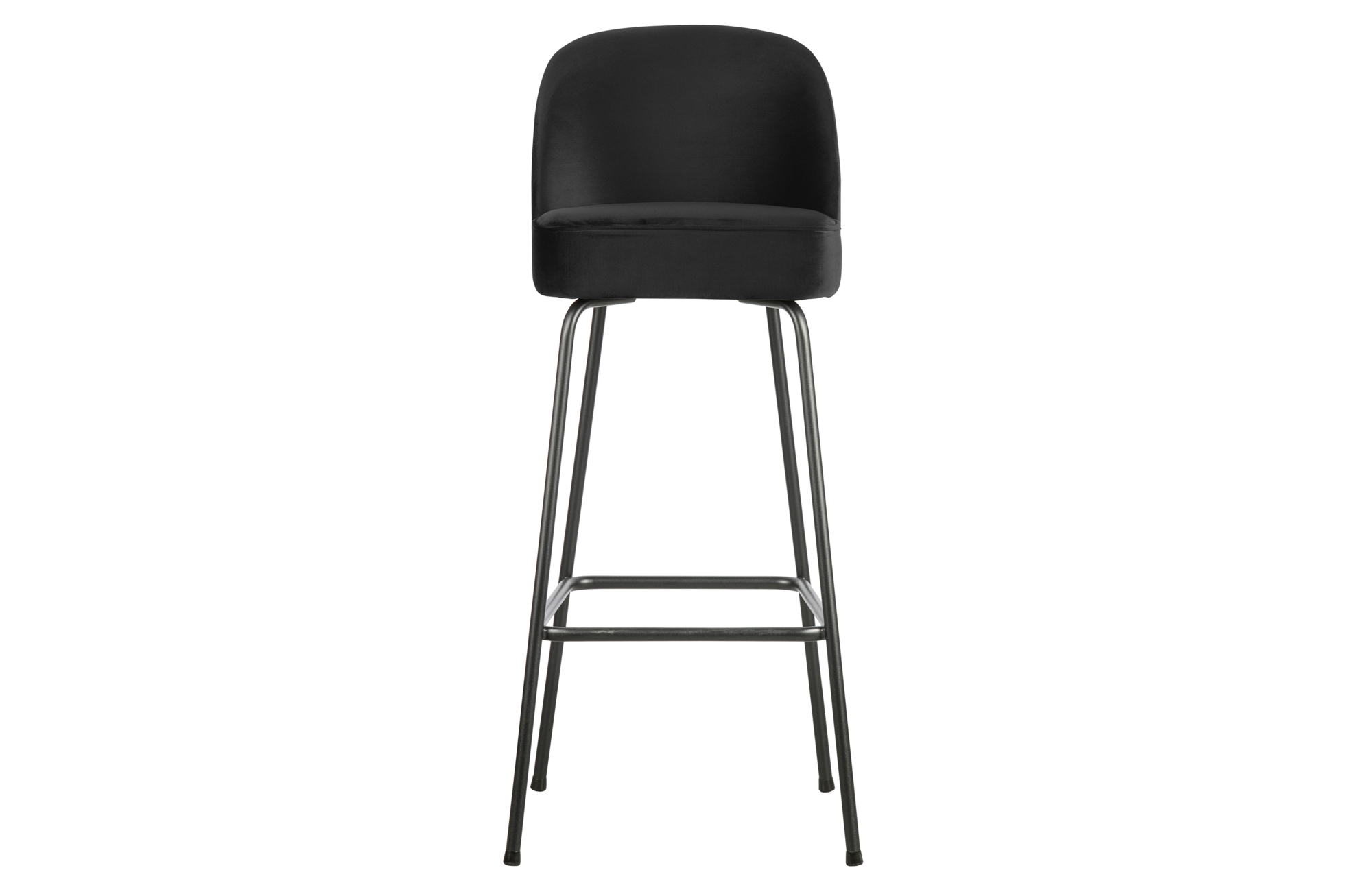BePureHome barstoel Vogue 80cm Vogue Barstoel 80cm - Fluweel Zwart