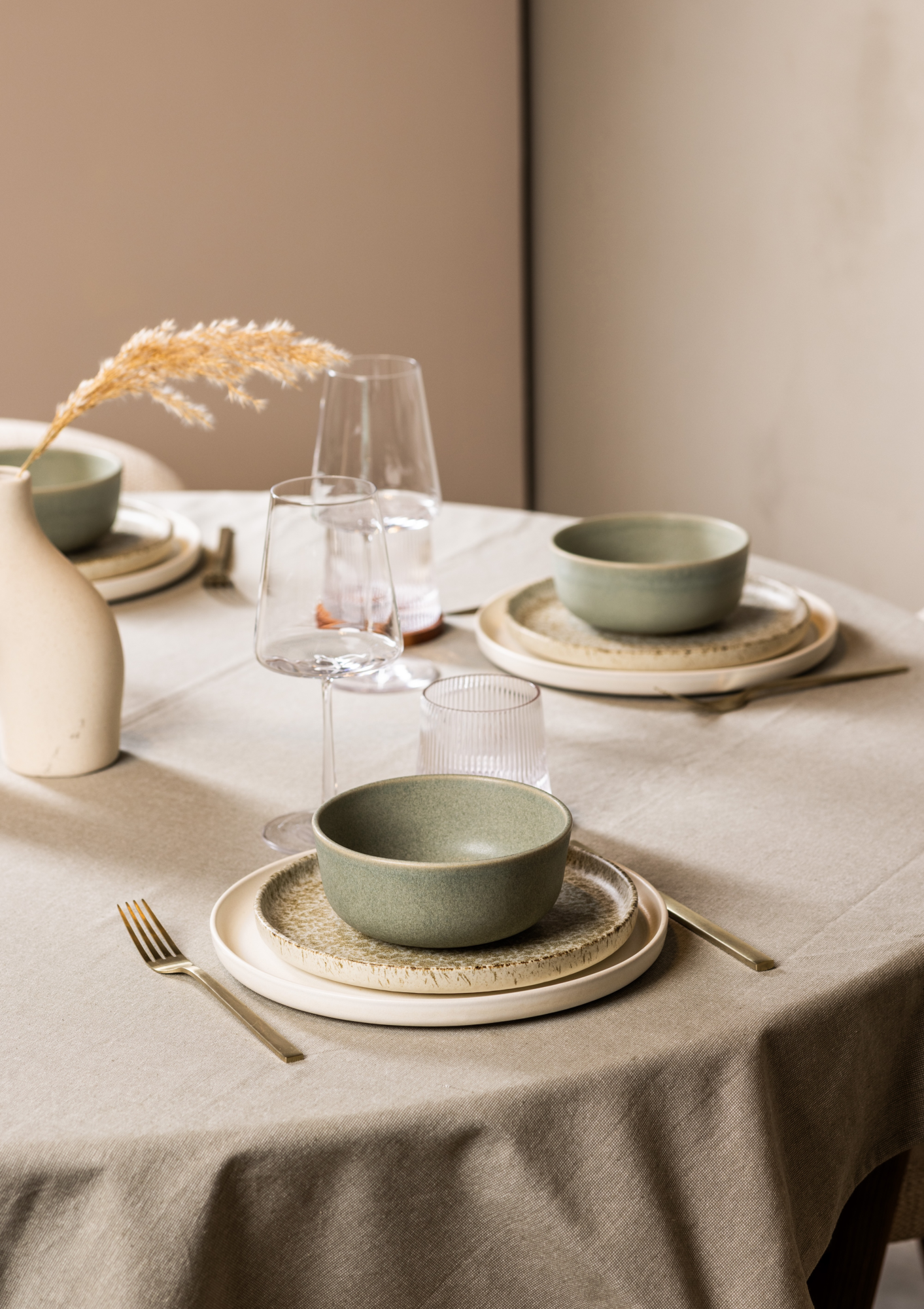 Serviesset Dreamy Ivory & Ocean Breeze - 2 personen
