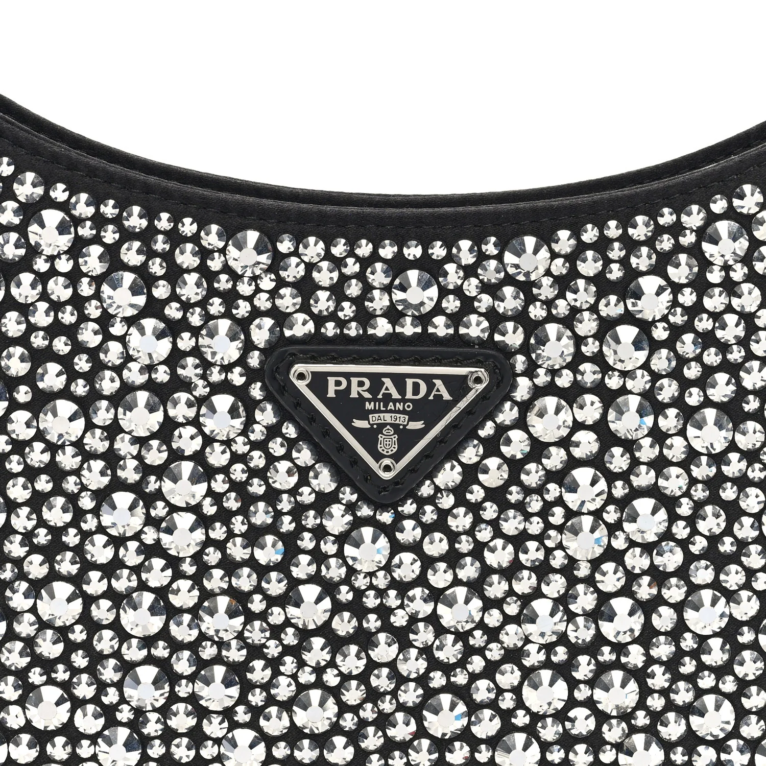 Satin Crystal Cleo Adjustable Strap Shoulder Bag Metal - Top Club
